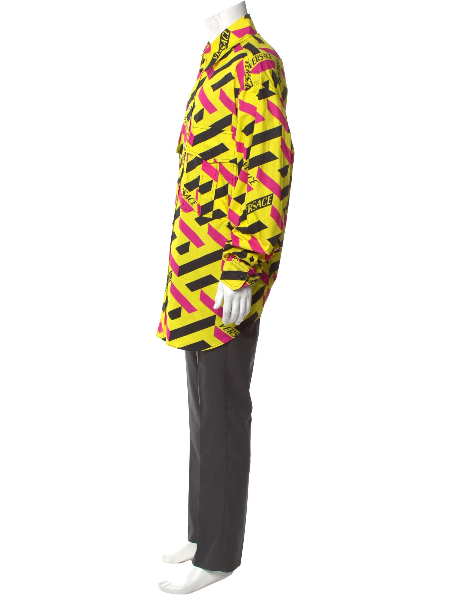 Versace Printed Long Sleeve Shirt w/ Tags