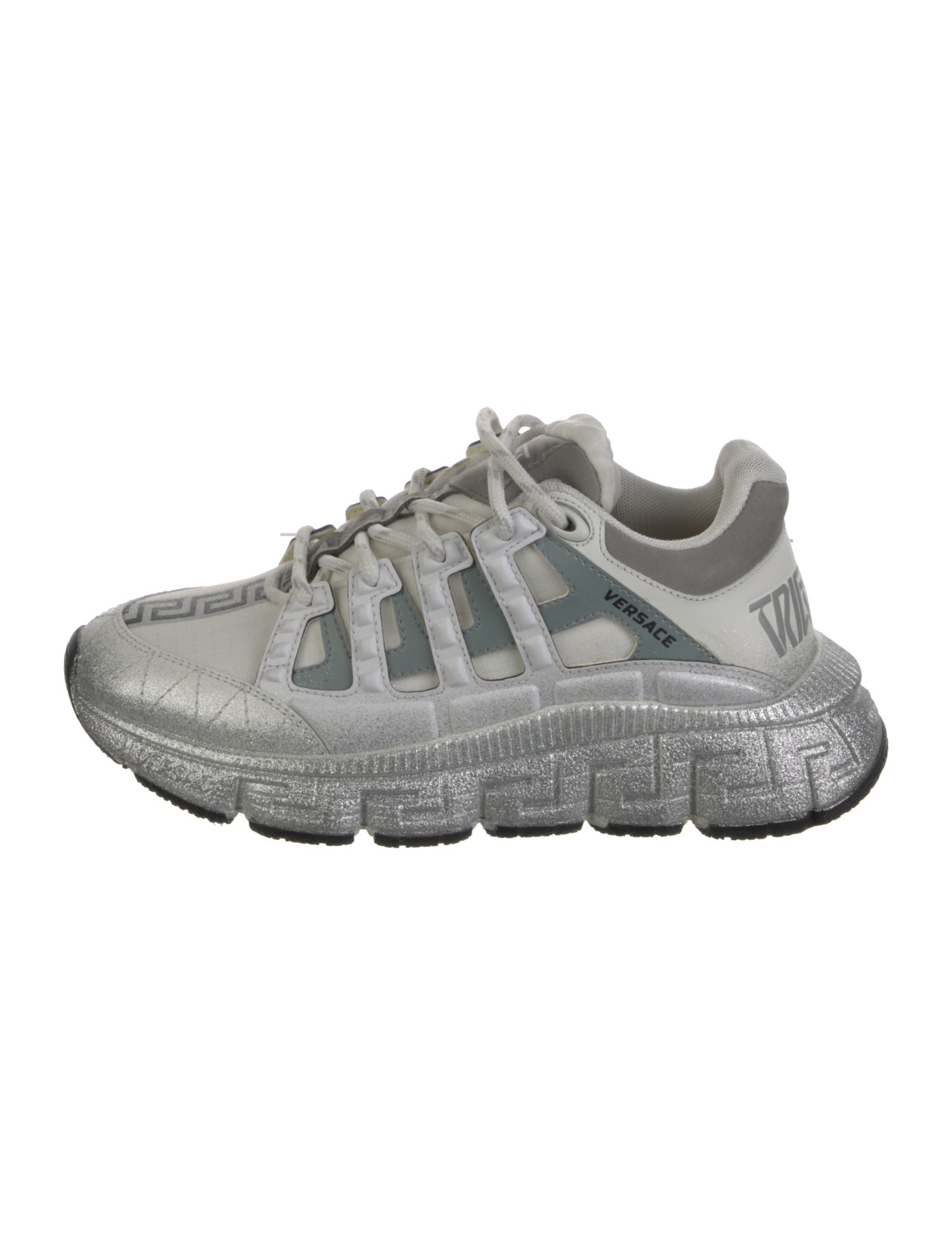 Versace Grecca Pattern Patterned Sneakers