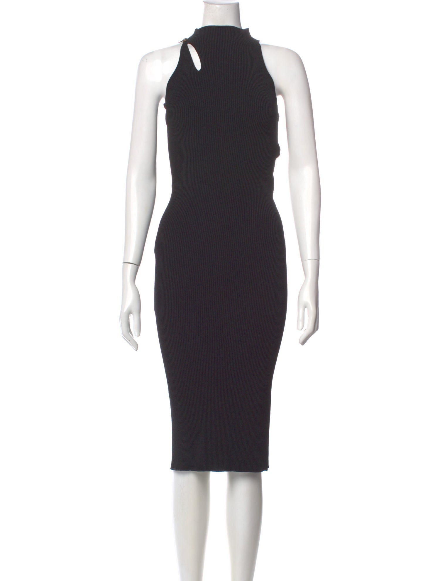 Versace Turtleneck Midi Length Dress