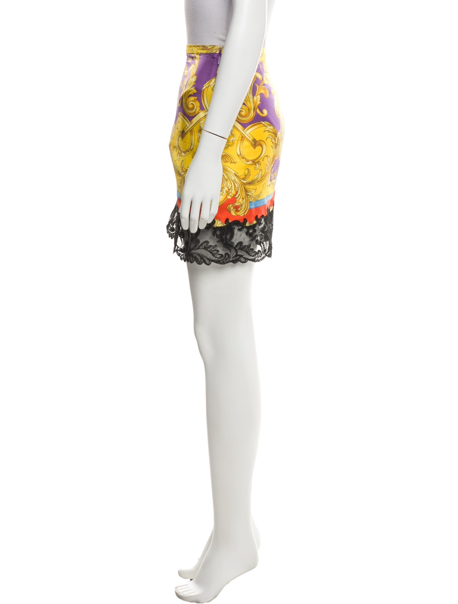 Versace Silk Mini Skirt