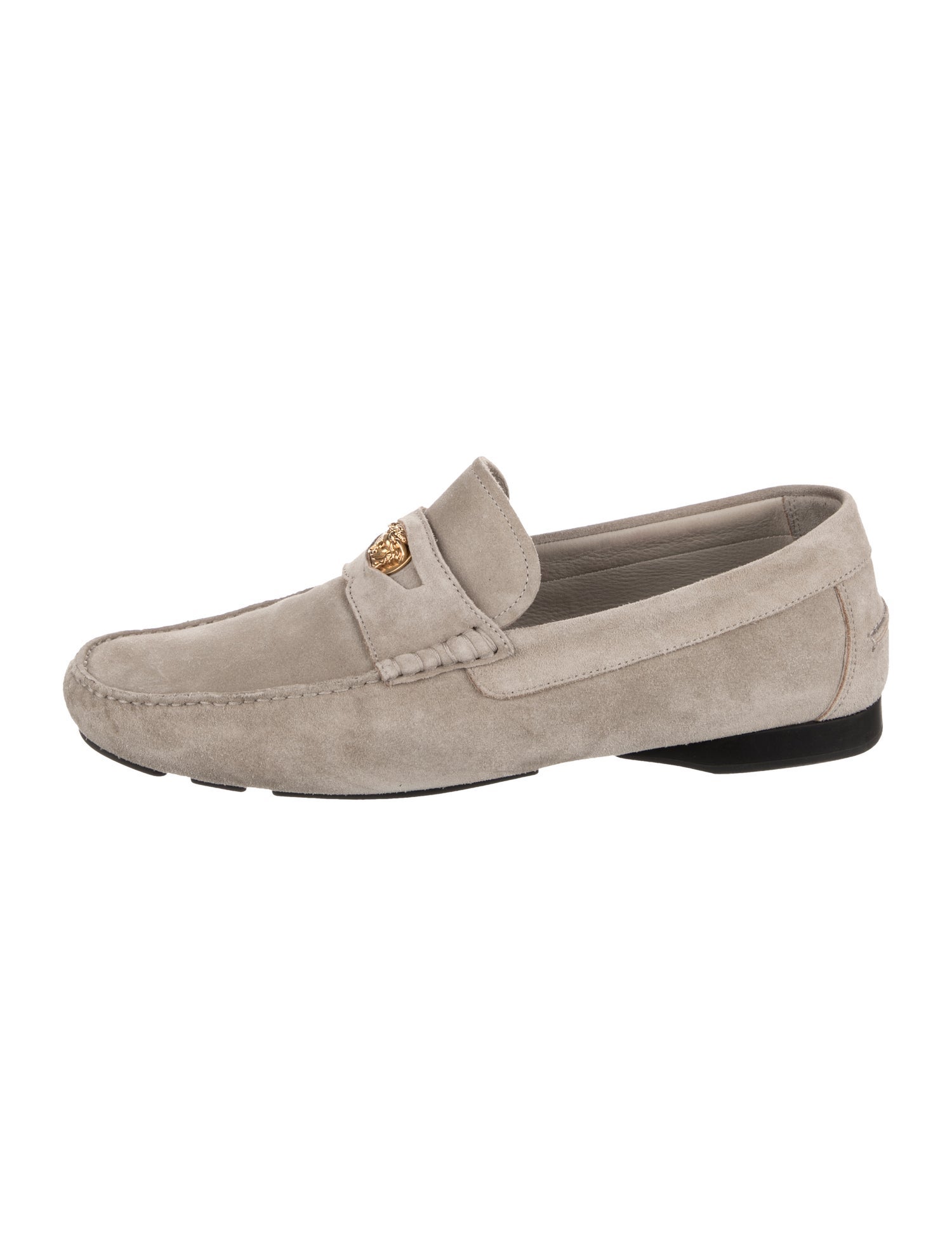 Versace Suede Dress Loafers