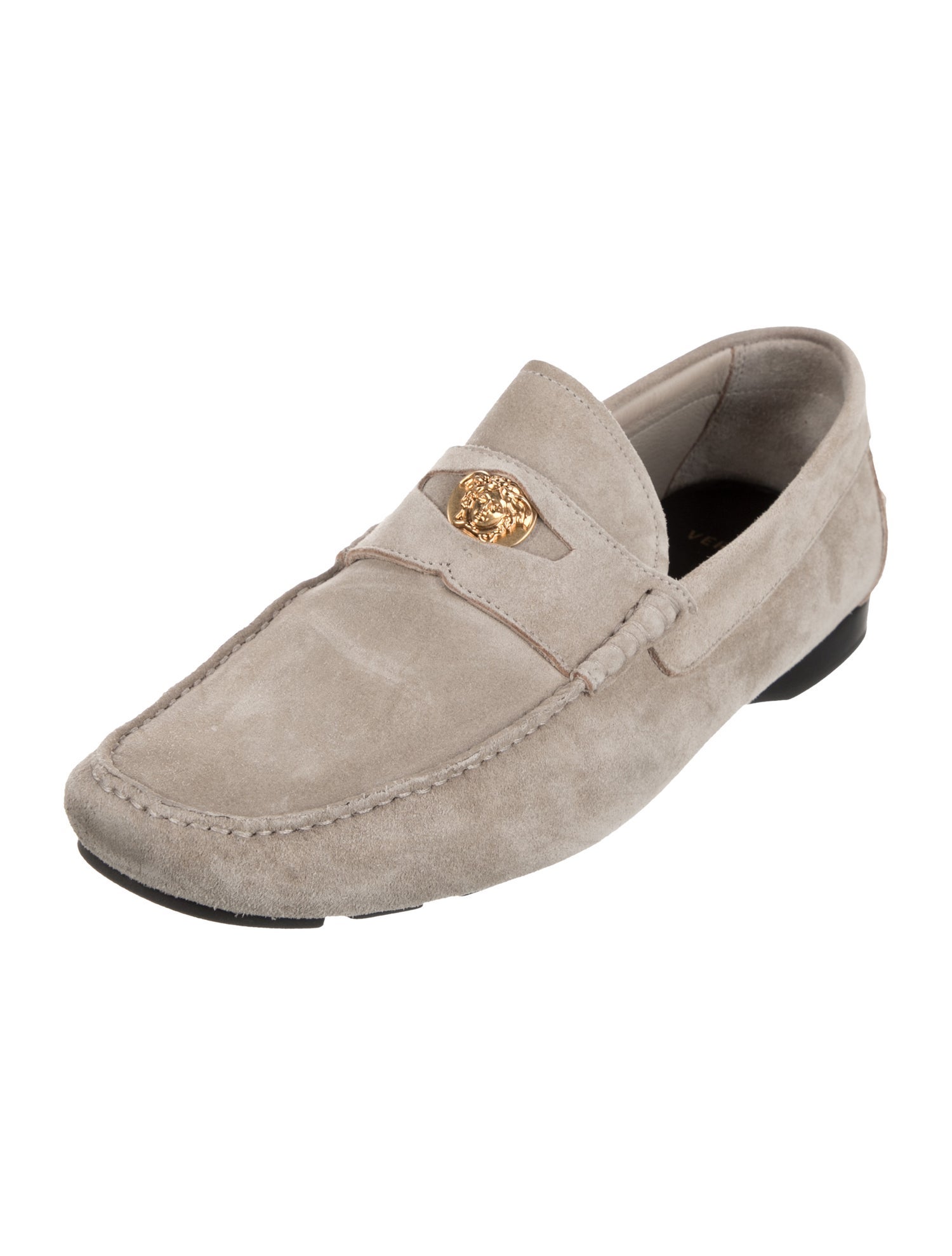 Versace Suede Dress Loafers