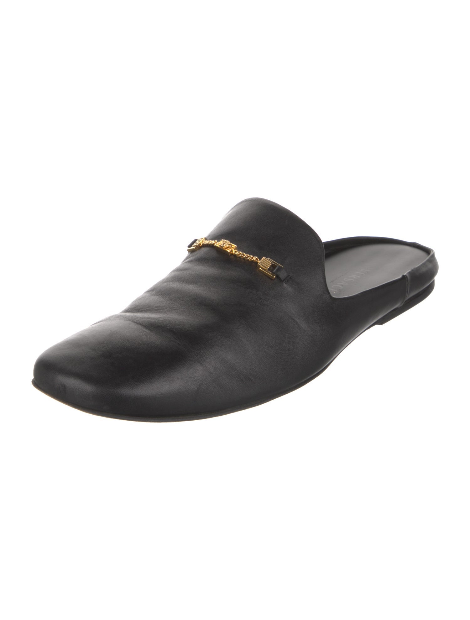 Versace Leather Slippers