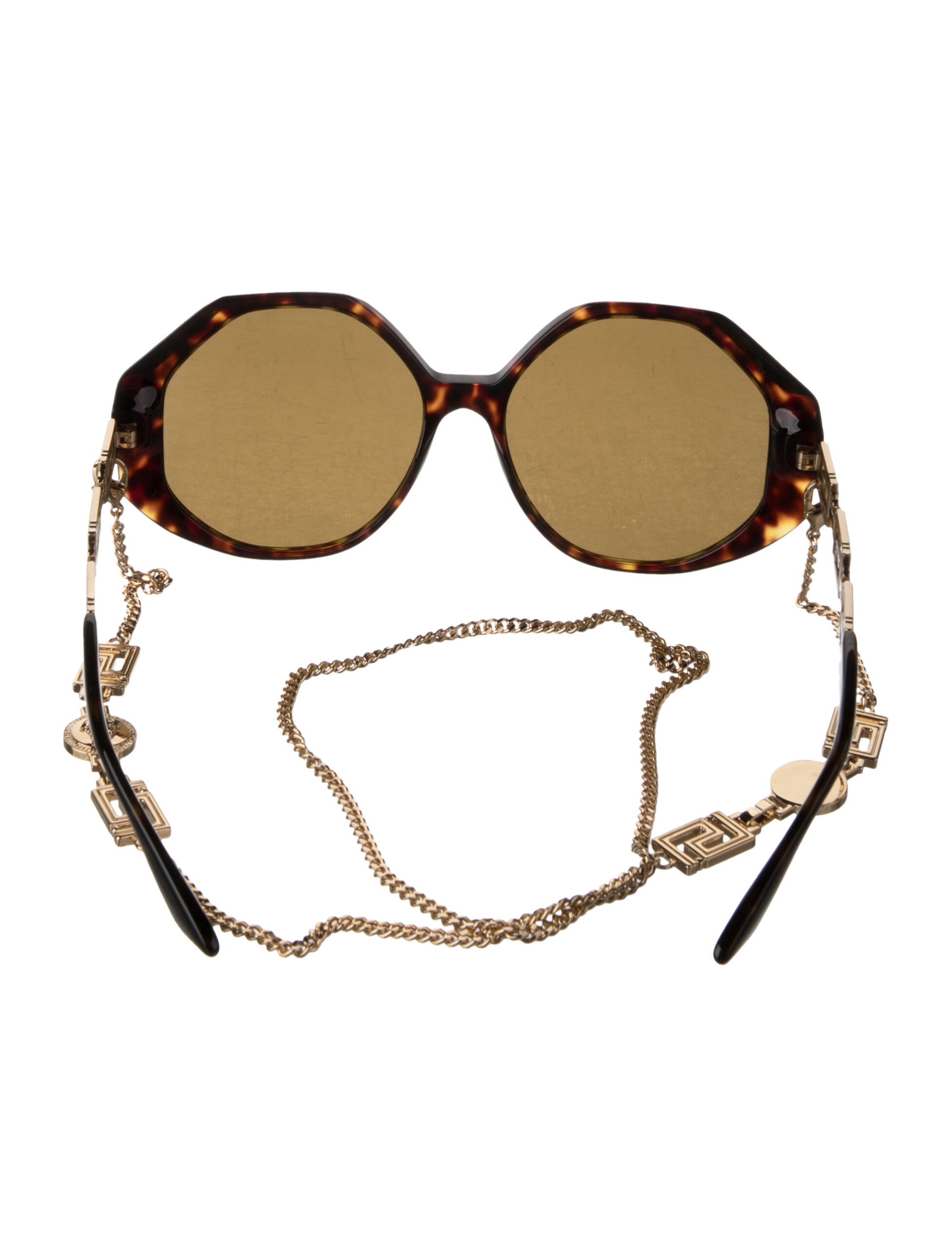 Versace Round Tinted Sunglasses