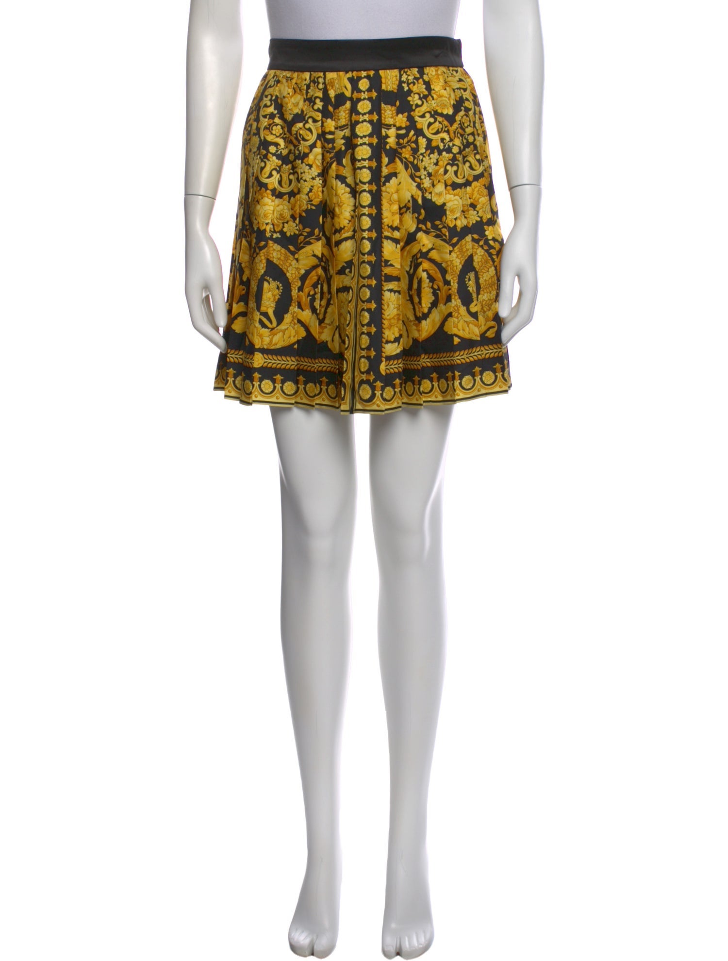 Versace Silk Mini Skirt