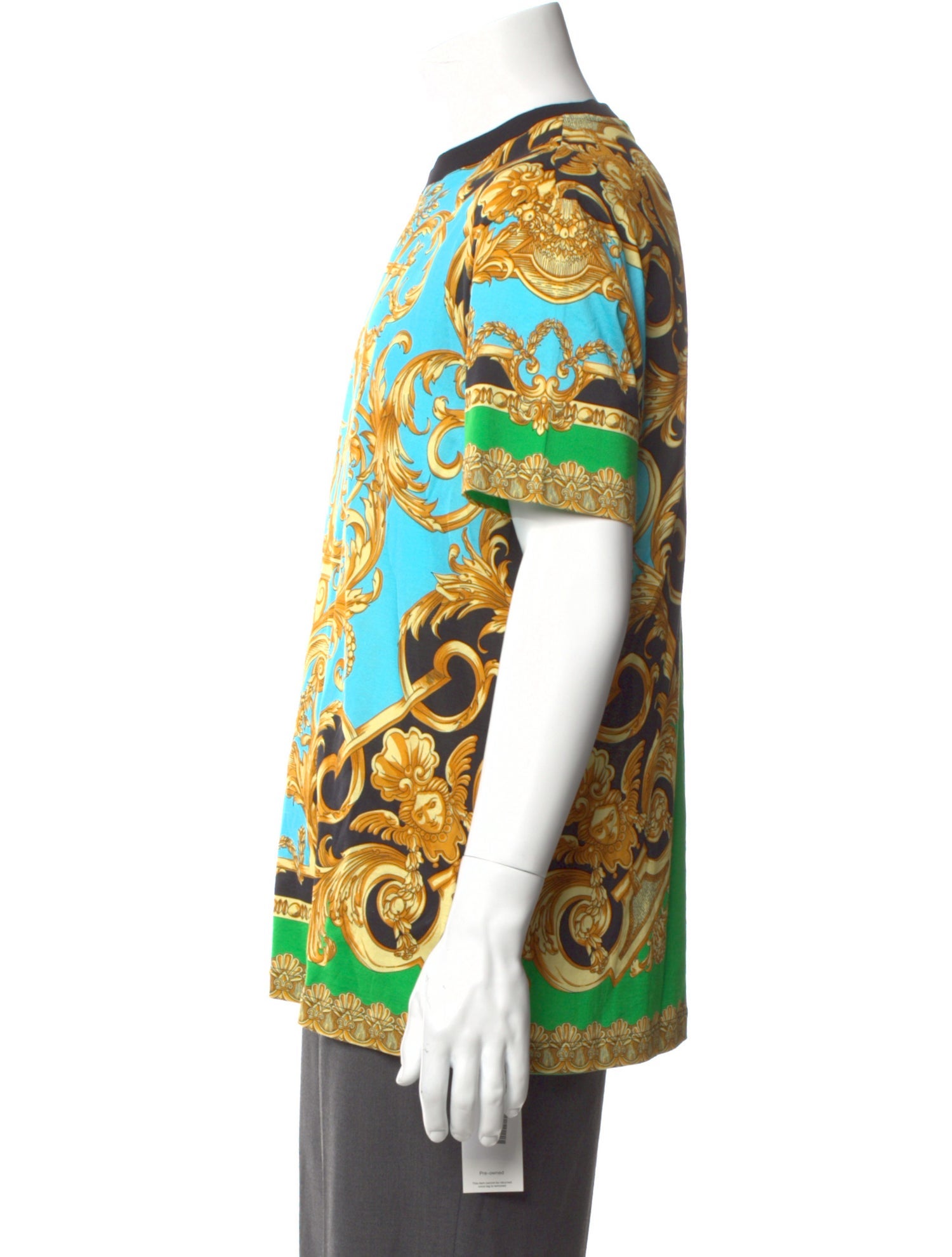 Versace Printed Crew Neck T-Shirt