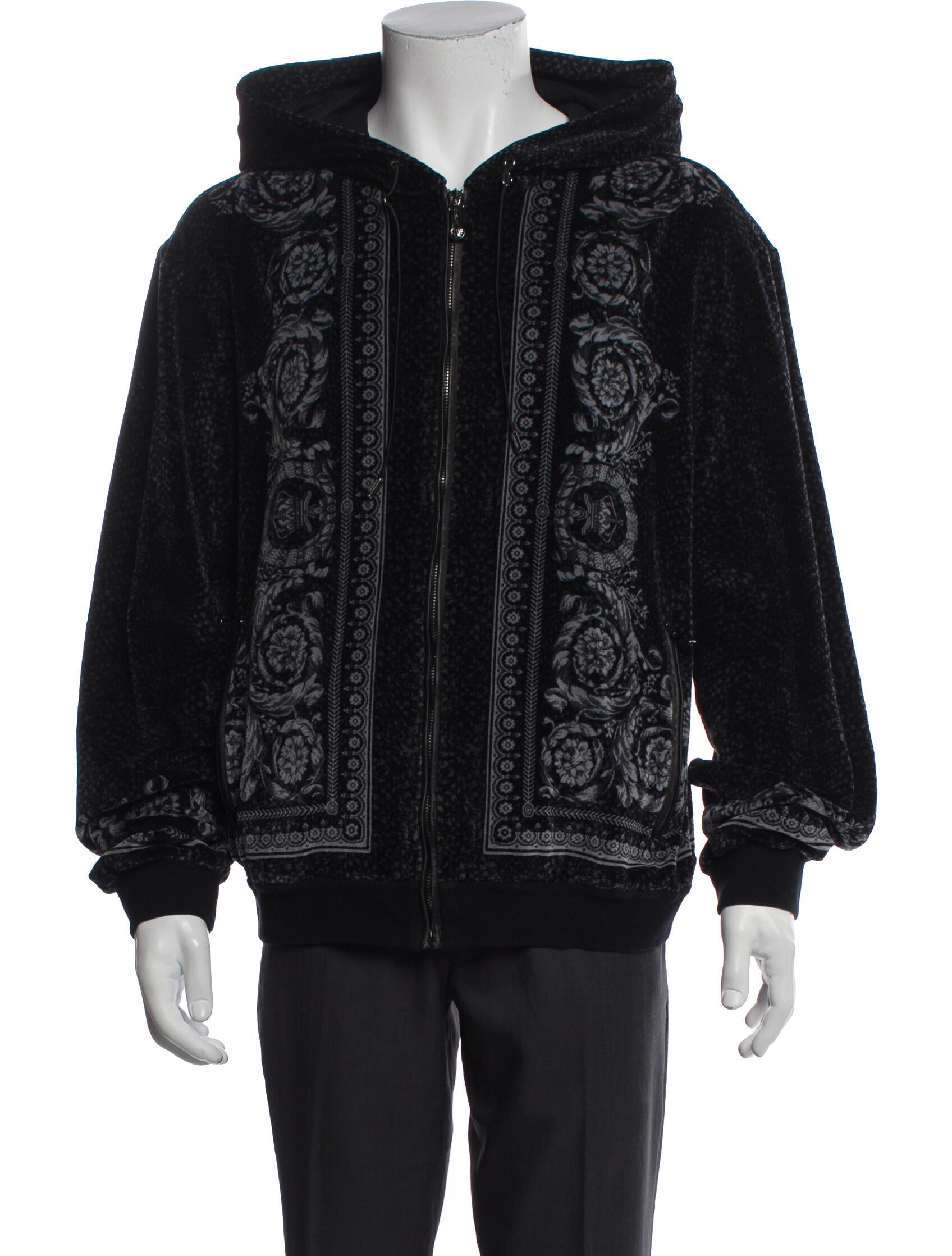 Versace Graphic Print Denim Jacket