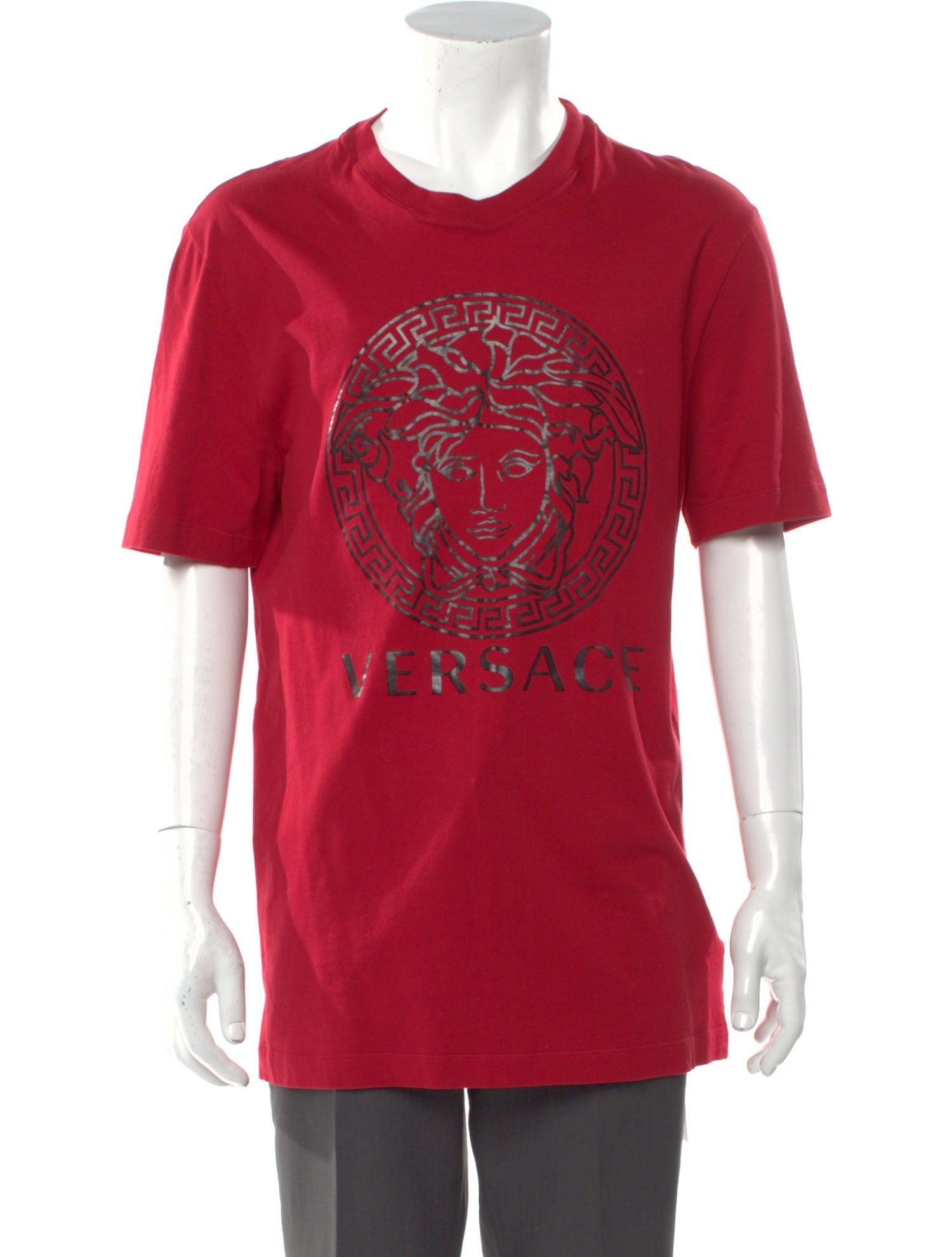 Versace Animal Print Crew Neck T-Shirt