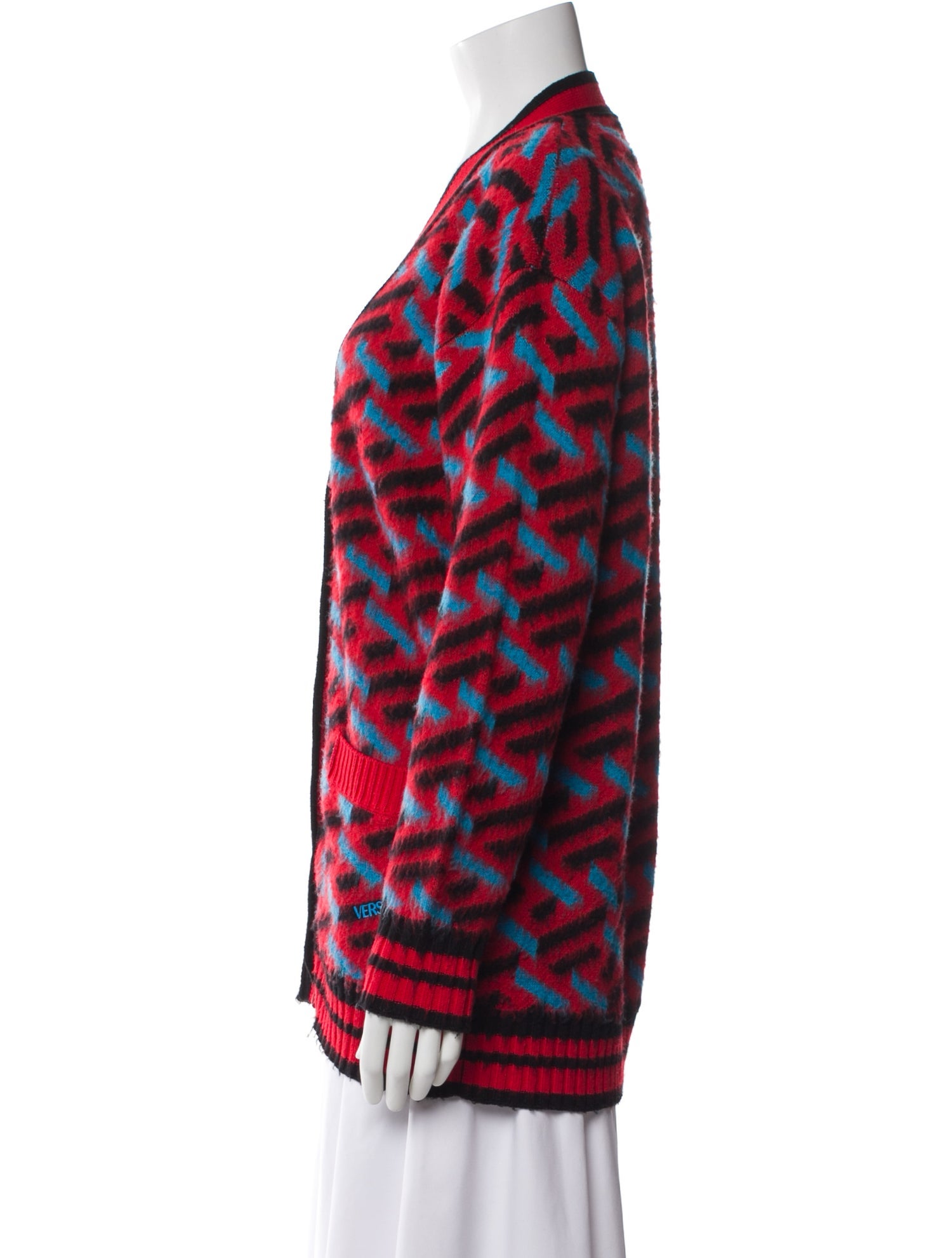 Versace Virgin Wool Striped Sweater