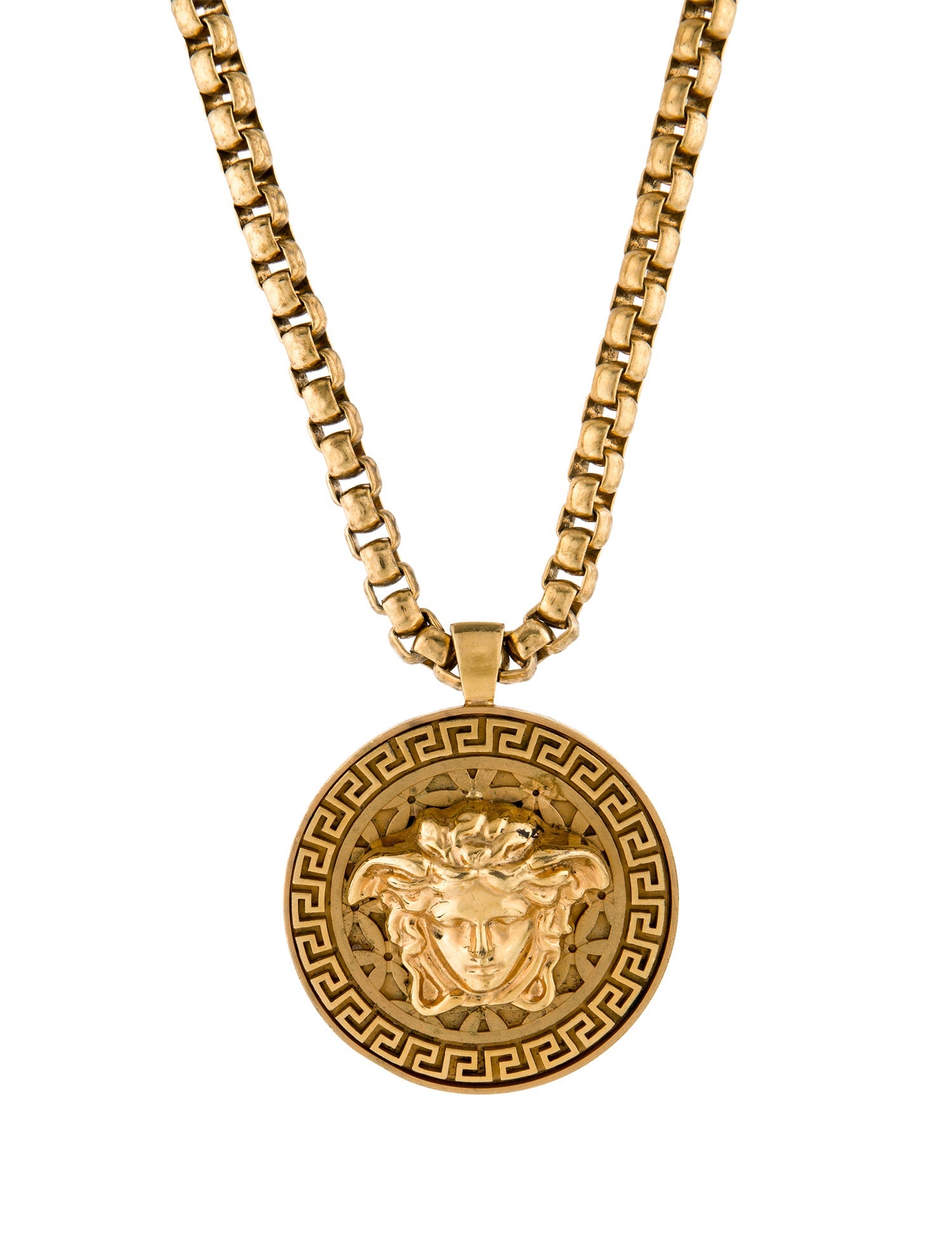 Versace Medusa Medallion Pendant Necklace