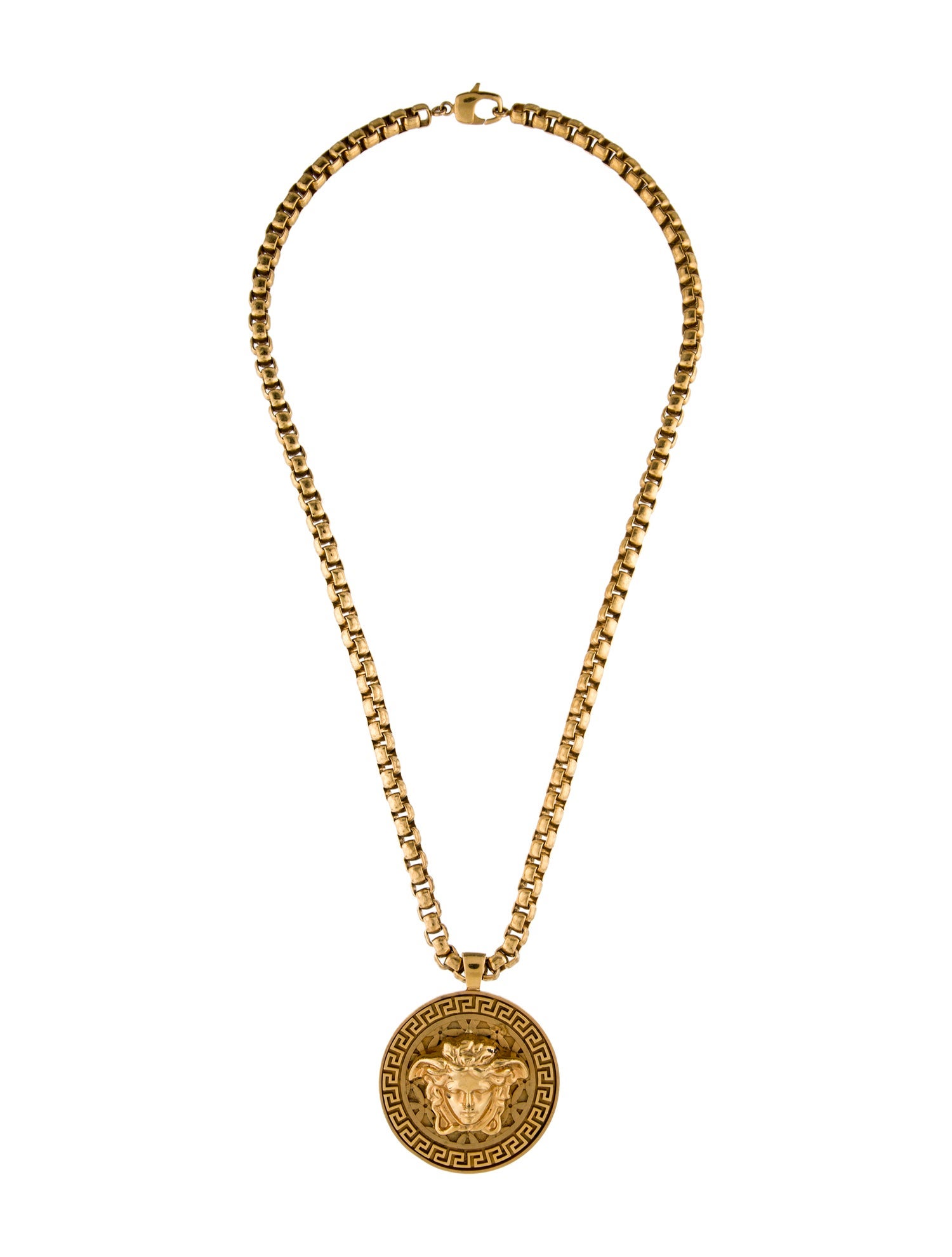 Versace Medusa Medallion Pendant Necklace