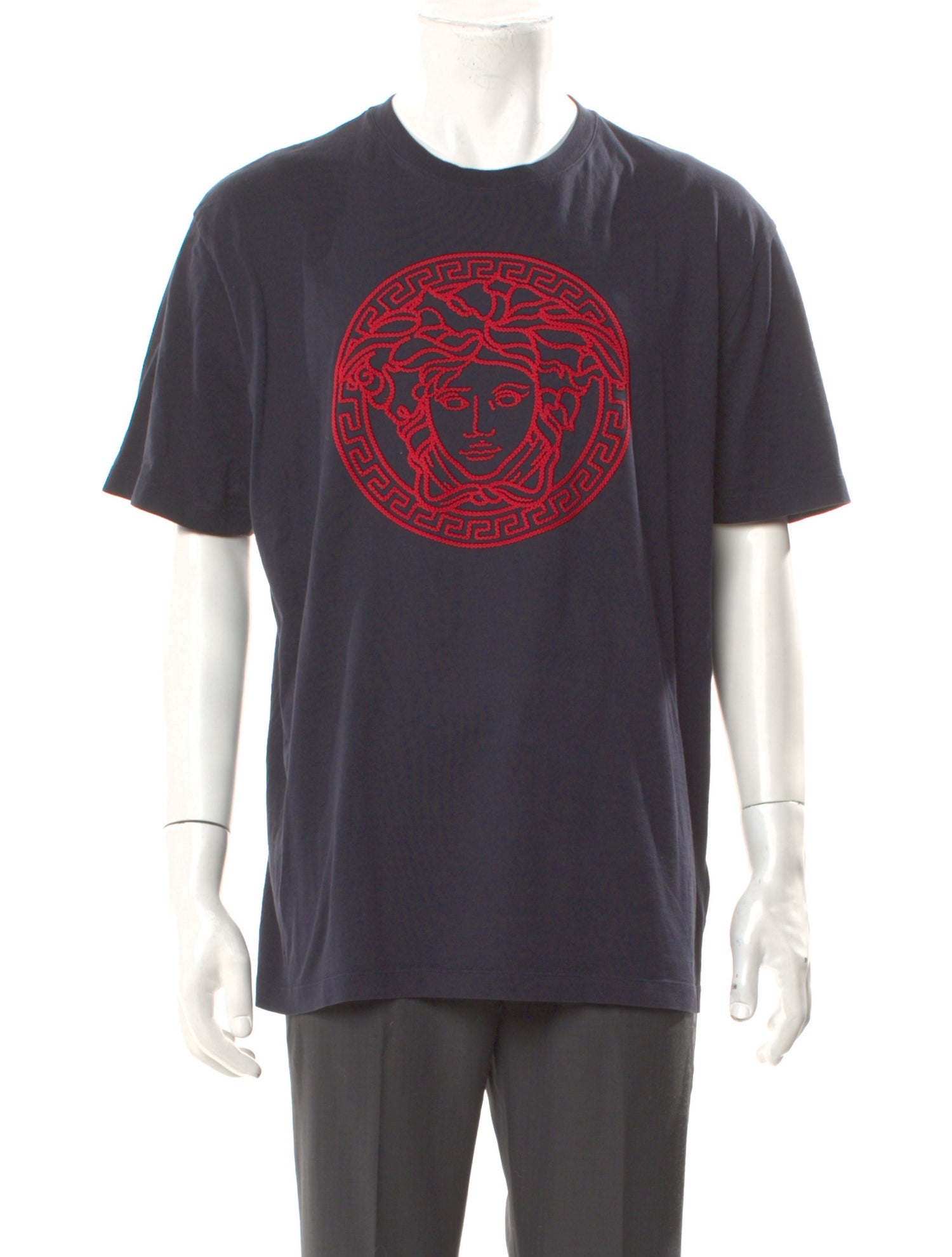 Versace Graphic Print Crew Neck T-Shirt