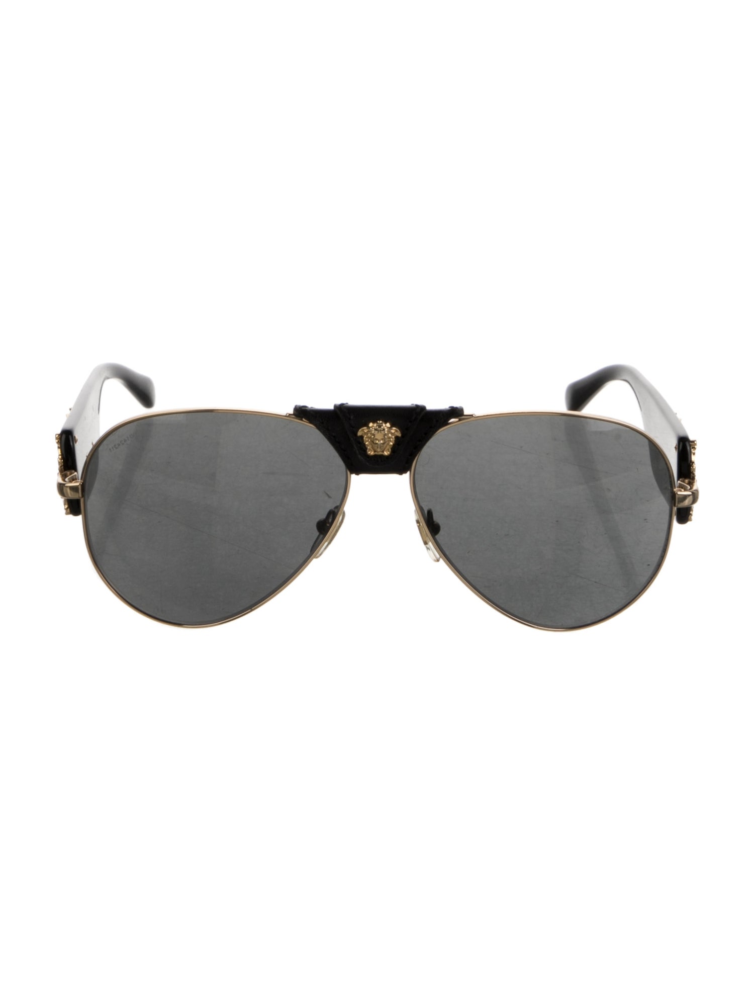 Versace Medusa Insignia Aviator Sunglasses