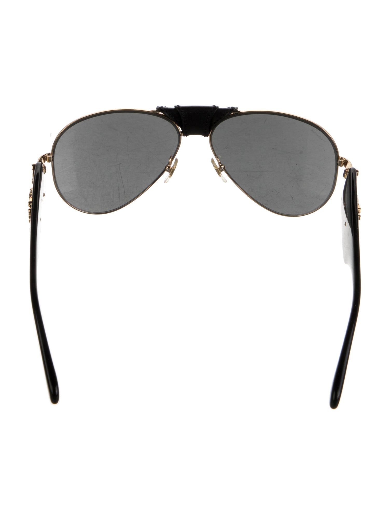 Versace Medusa Insignia Aviator Sunglasses