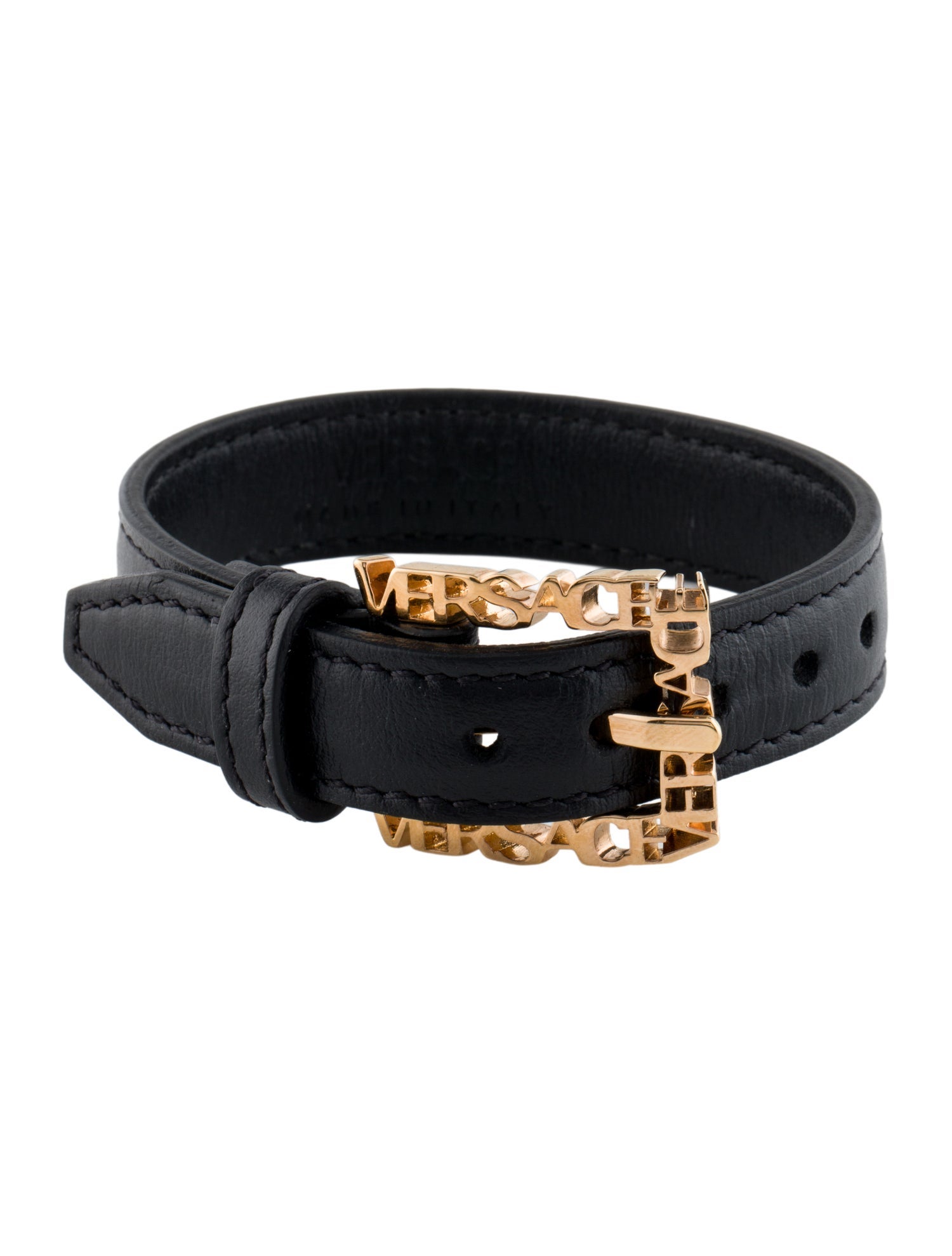 Versace Leather Wrap Bracelet