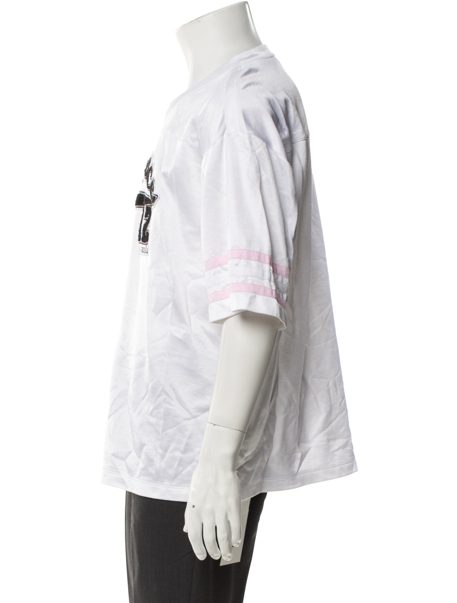 Versace Graphic Print V-Neck T-Shirt