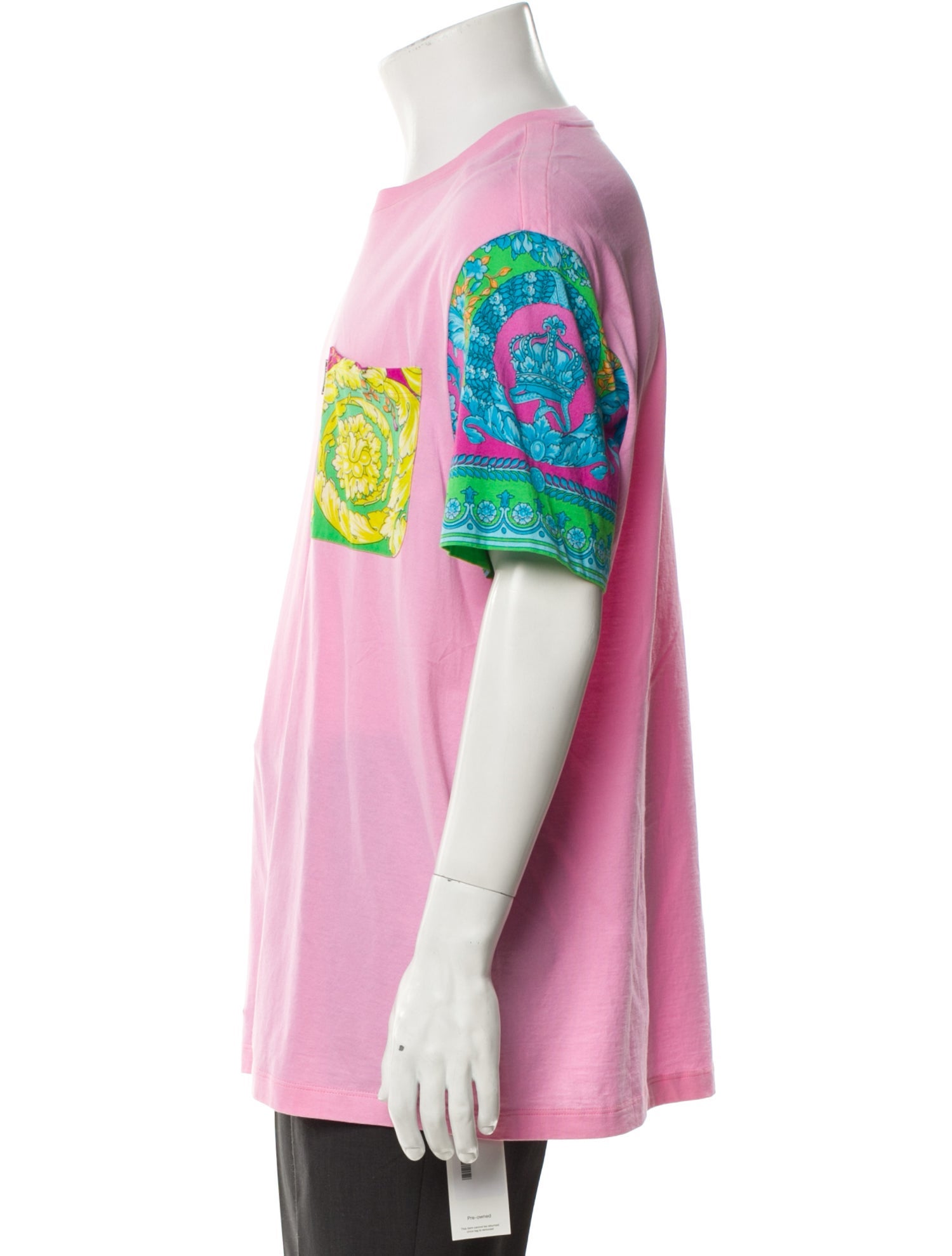 Versace Printed Crew Neck T-Shirt