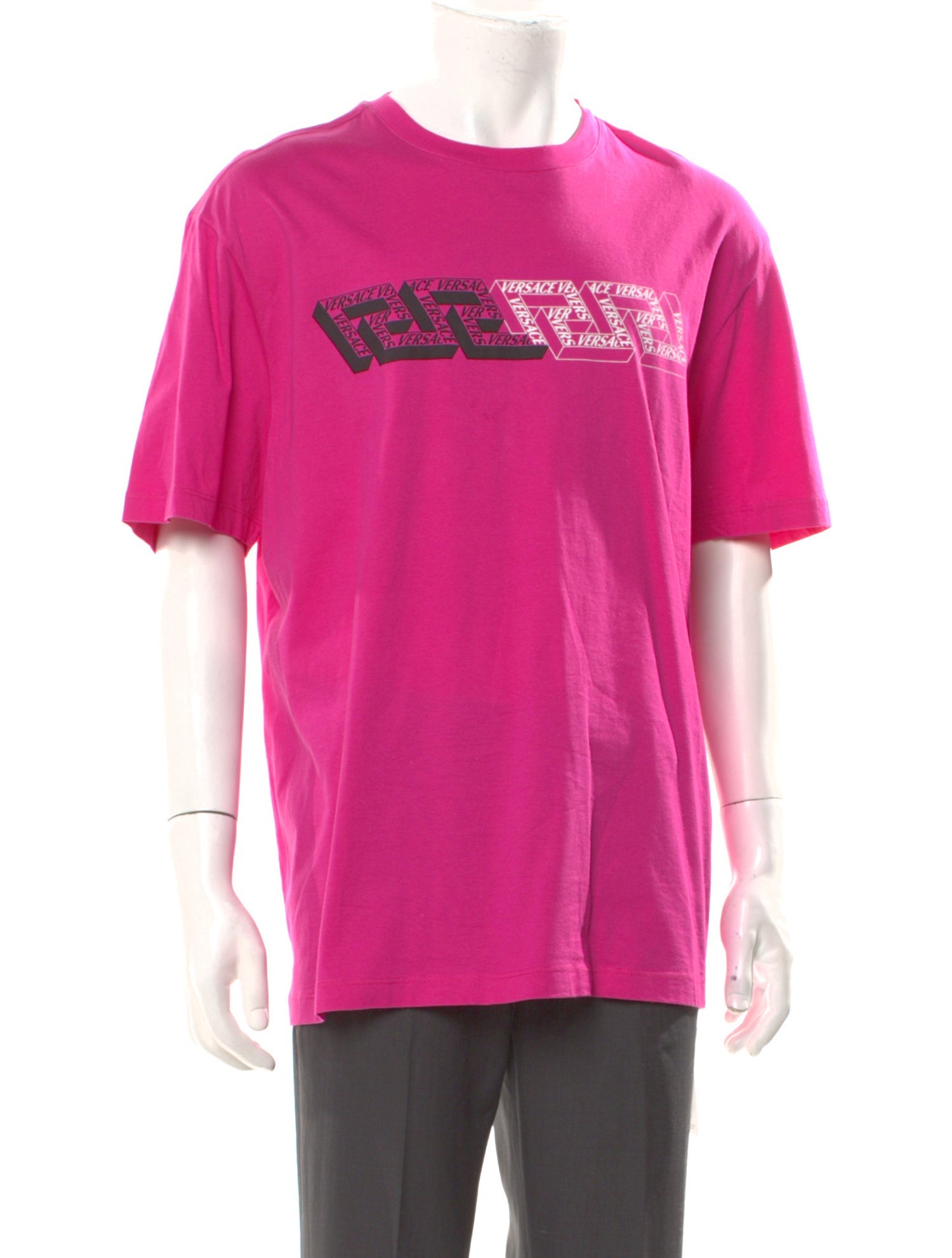 Versace Graphic Print Crew Neck T-Shirt