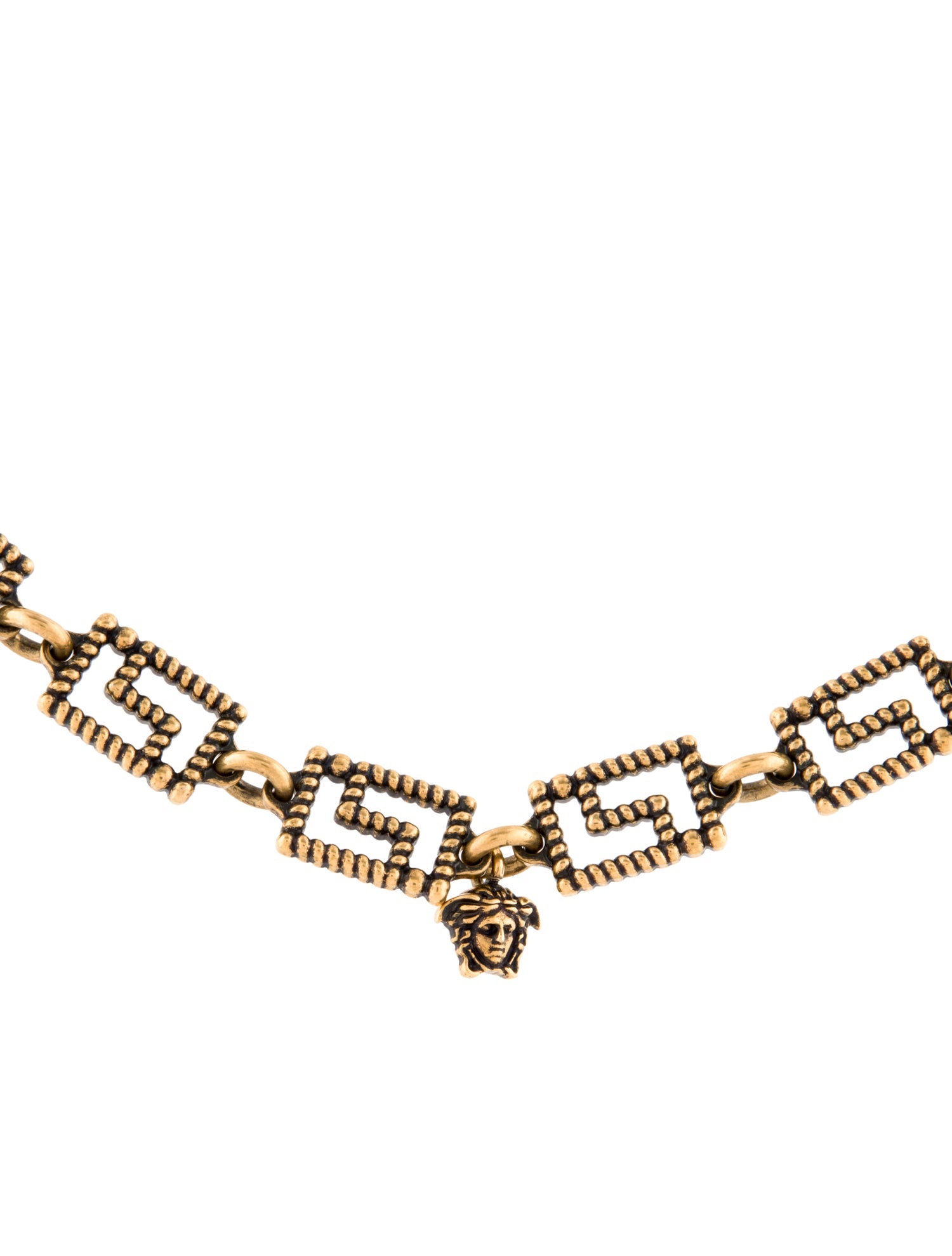 Versace Vintage Greca Medusa Necklace