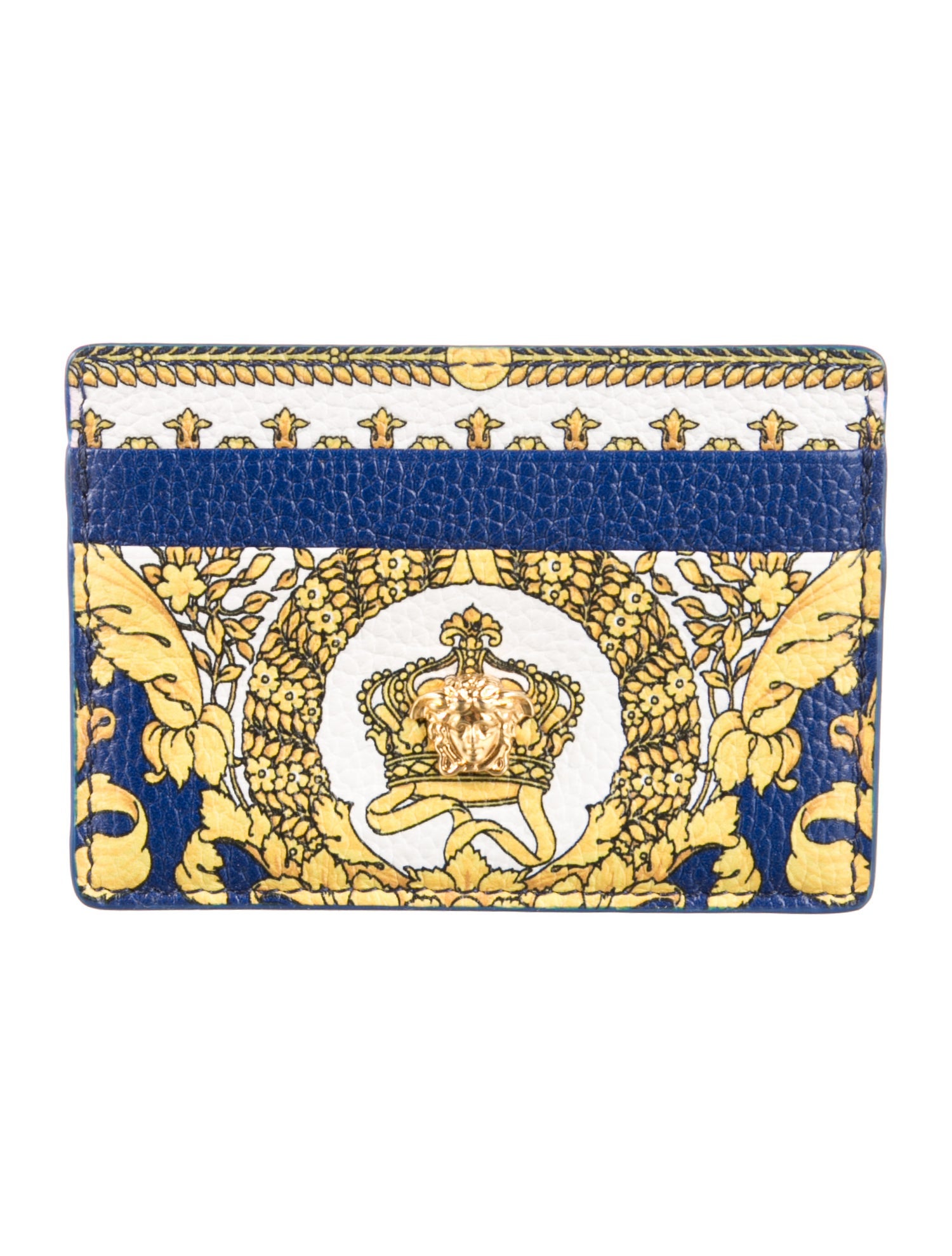 Versace Leather Printed Card Holder
