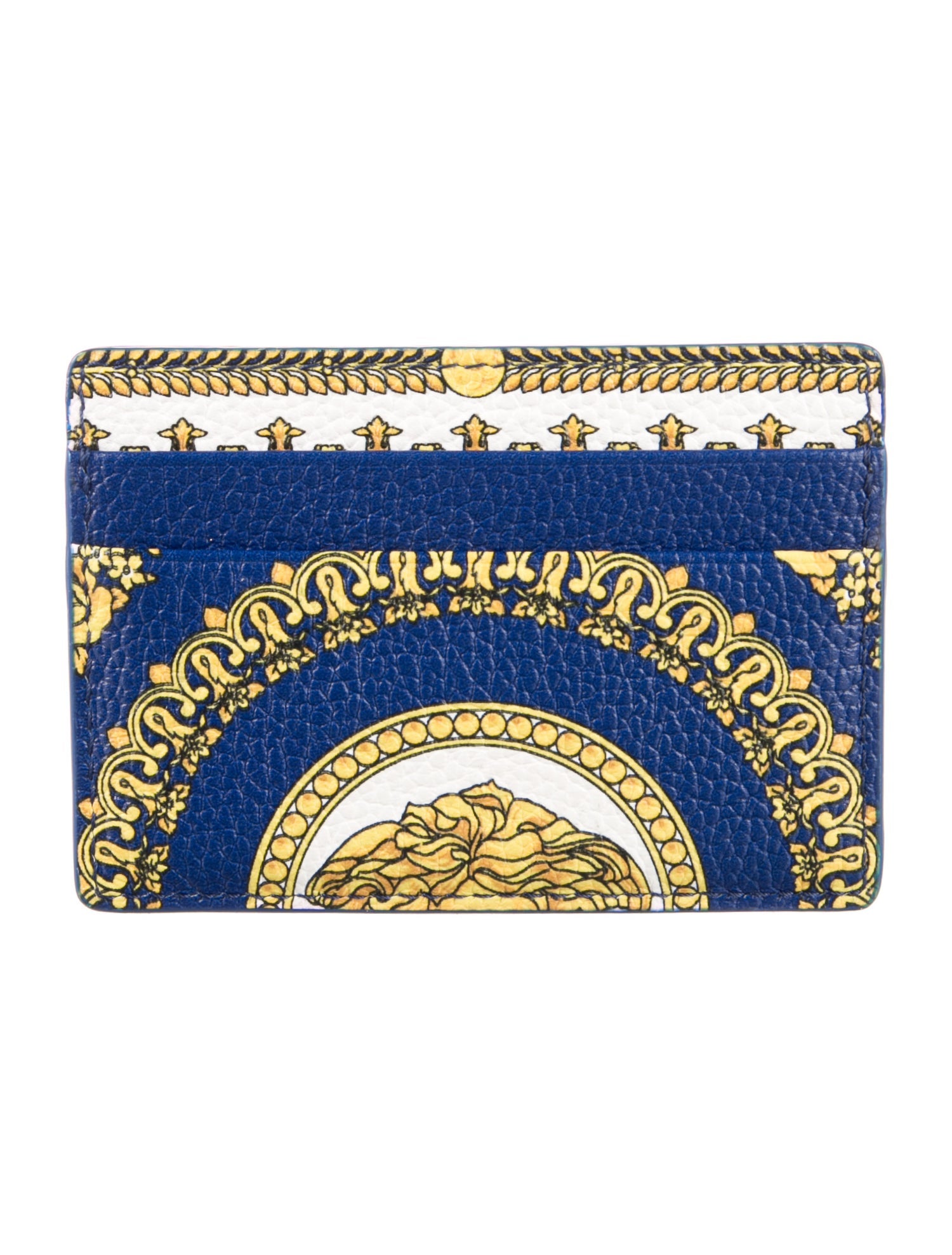 Versace Leather Printed Card Holder