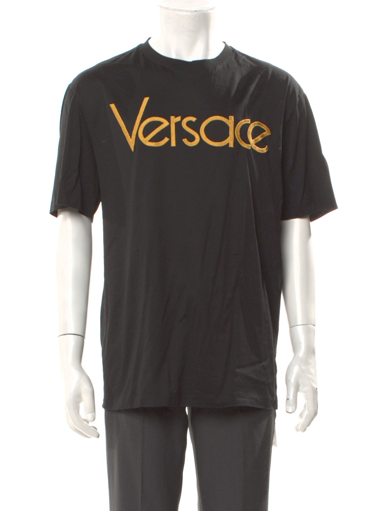 Versace Graphic Print Crew Neck T-Shirt