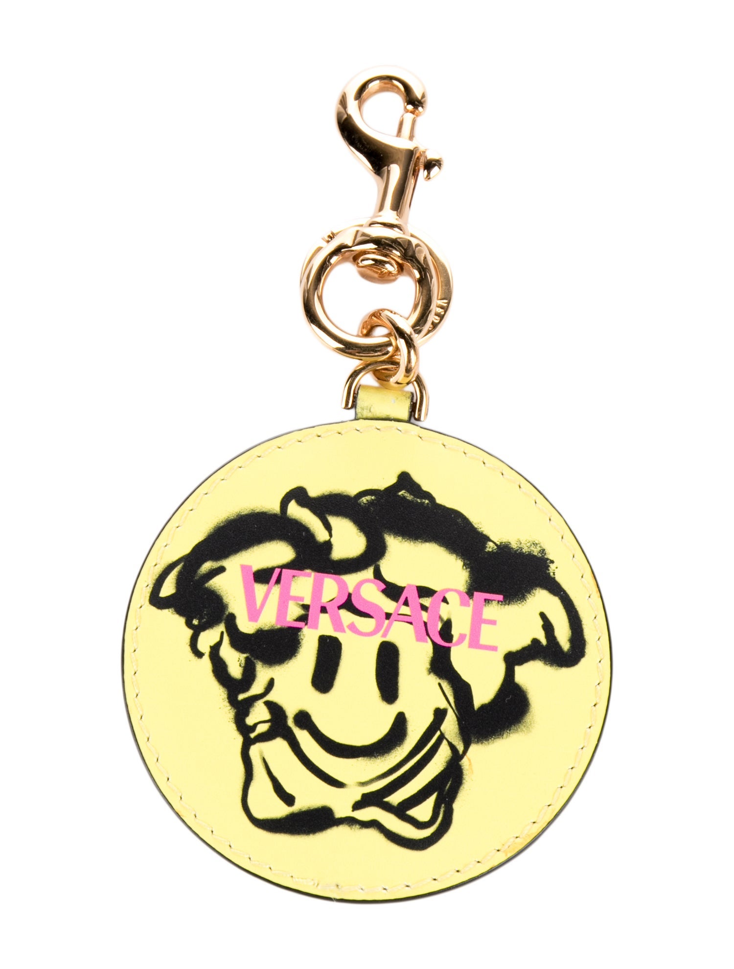 Versace Leather Keychain