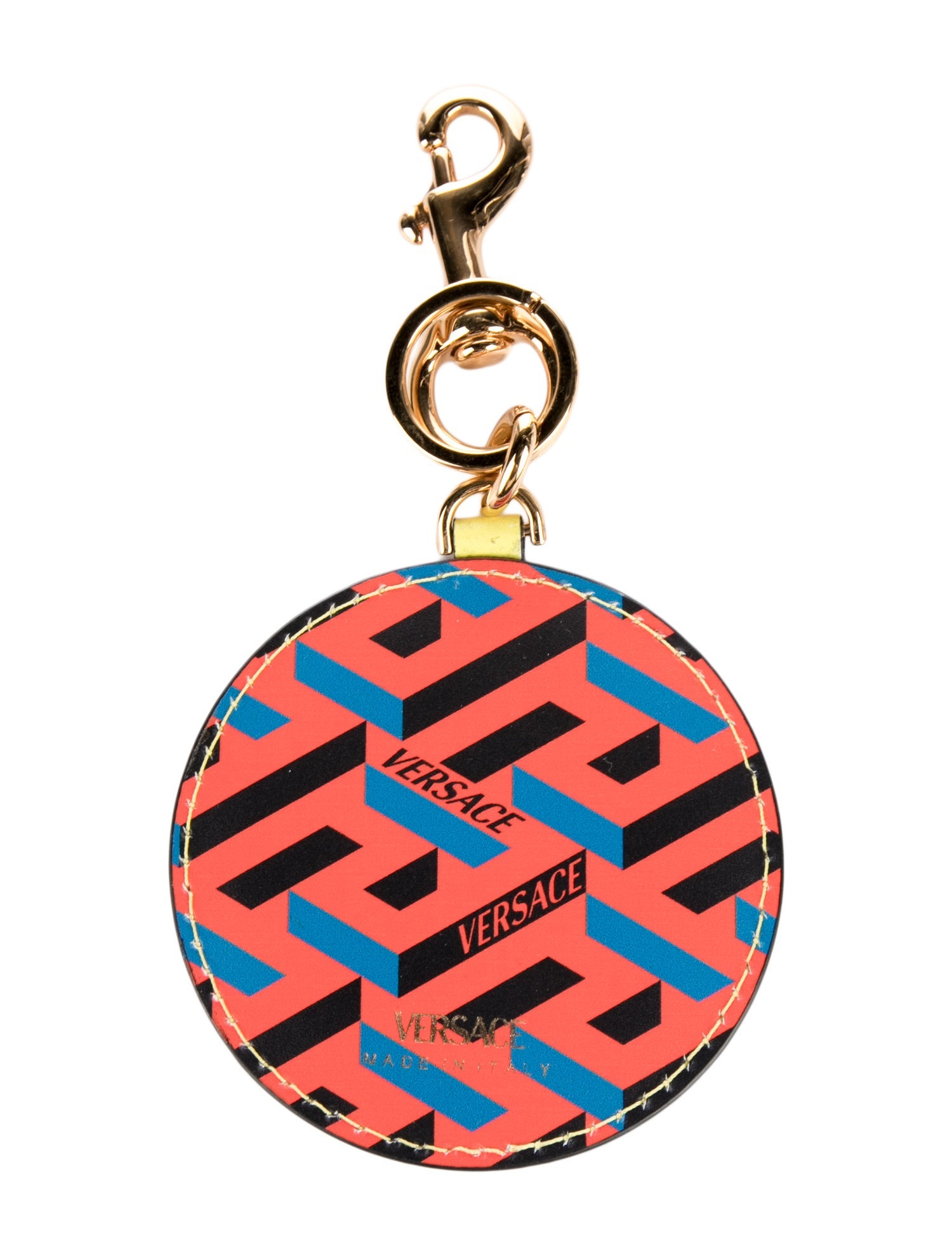 Versace Leather Keychain