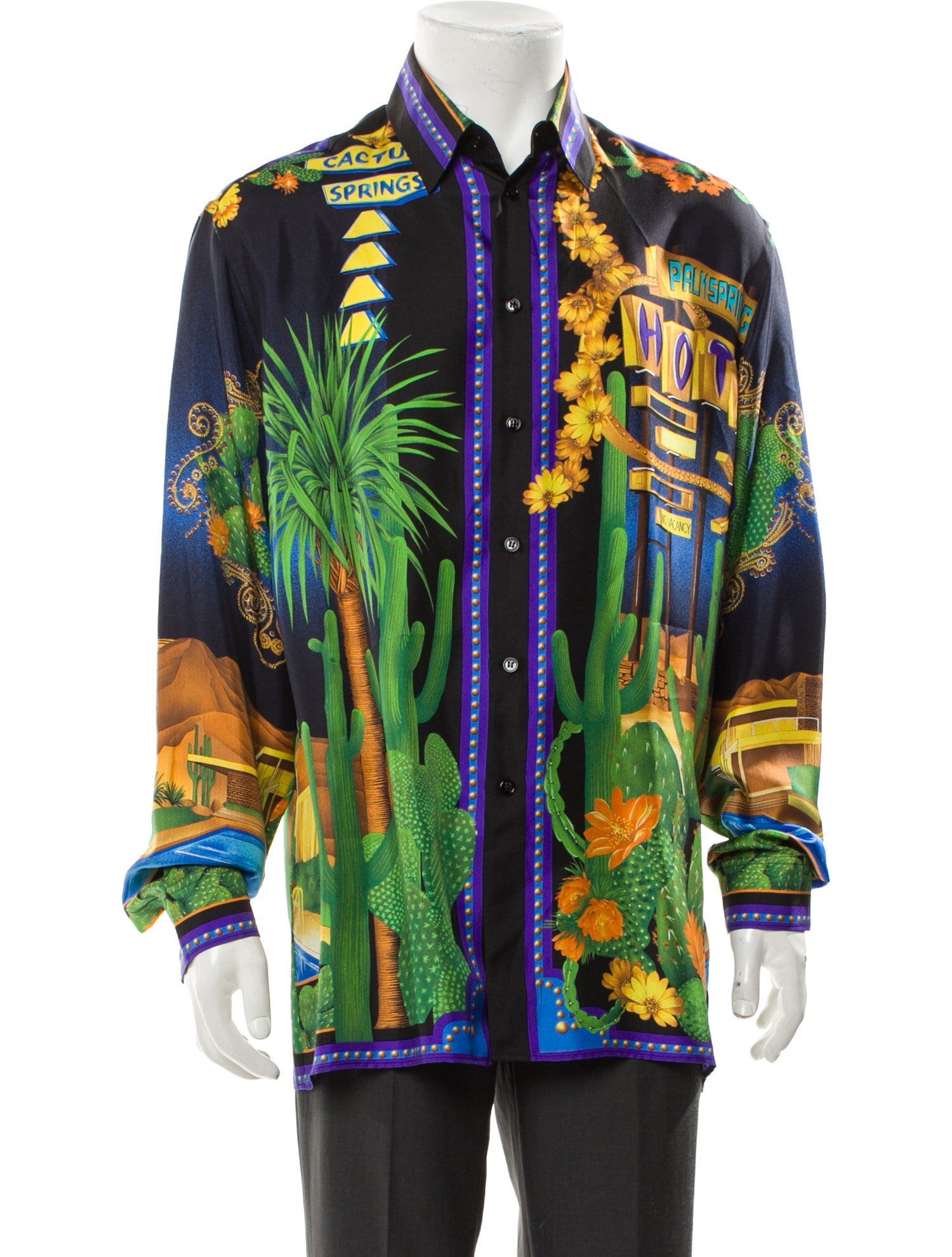 Versace Silk Printed Shirt w/ Tags