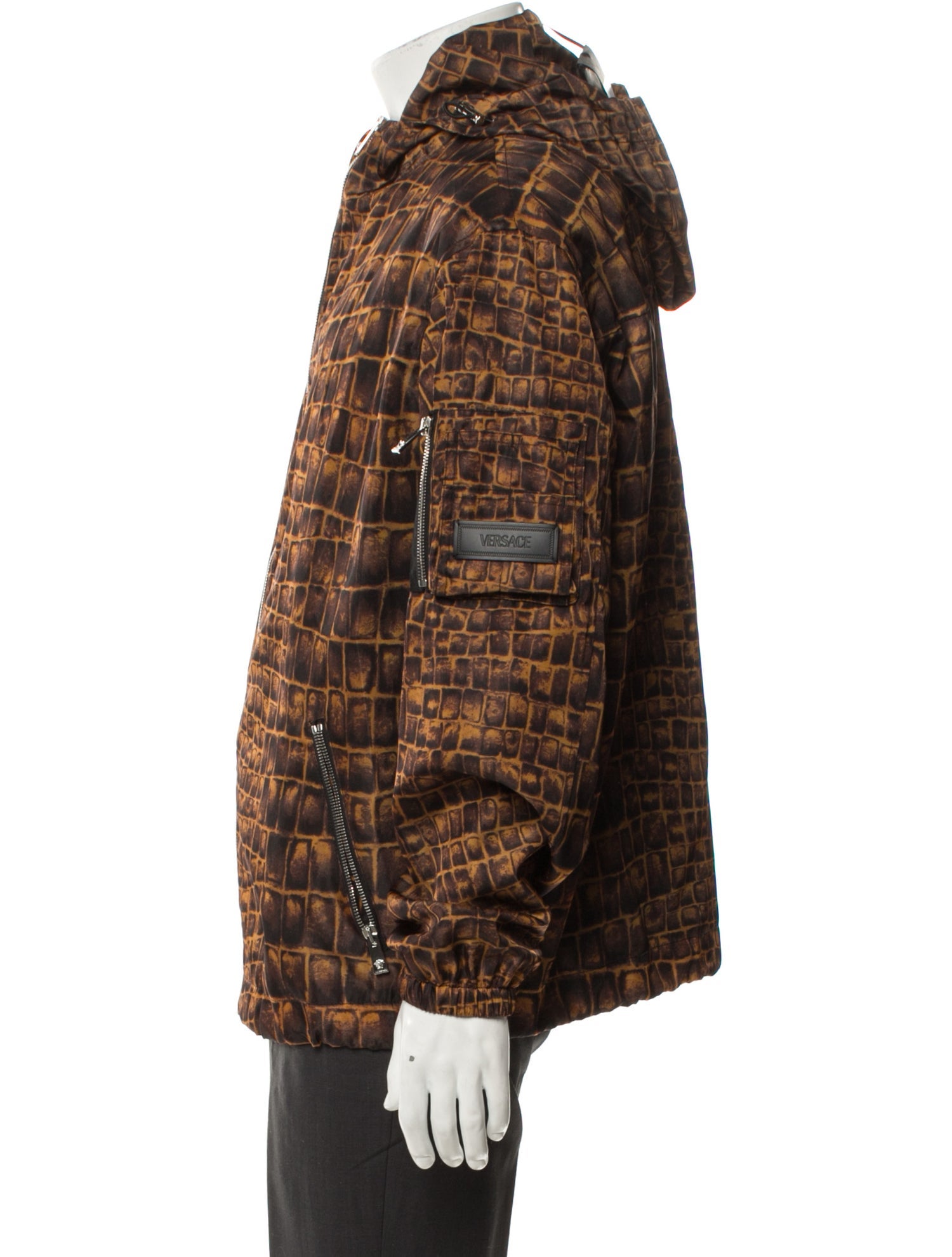 Versace Animal Print Utility Jacket w/ Tags