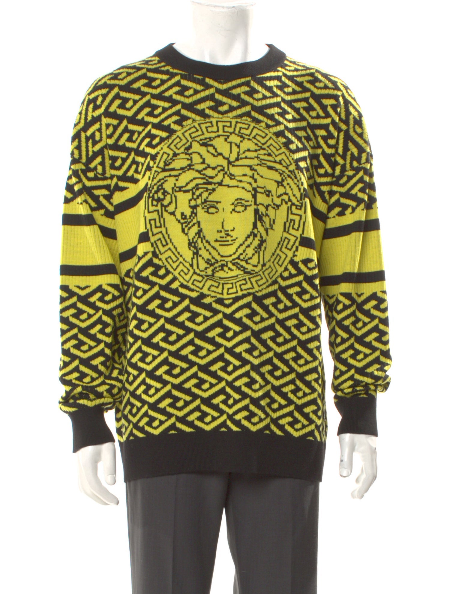 Versace Wool Printed Pullover w/ Tags