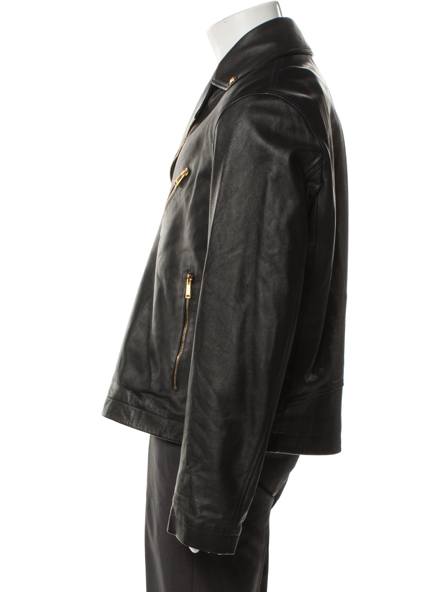 Versace Lambskin Moto Jacket w/ Tags