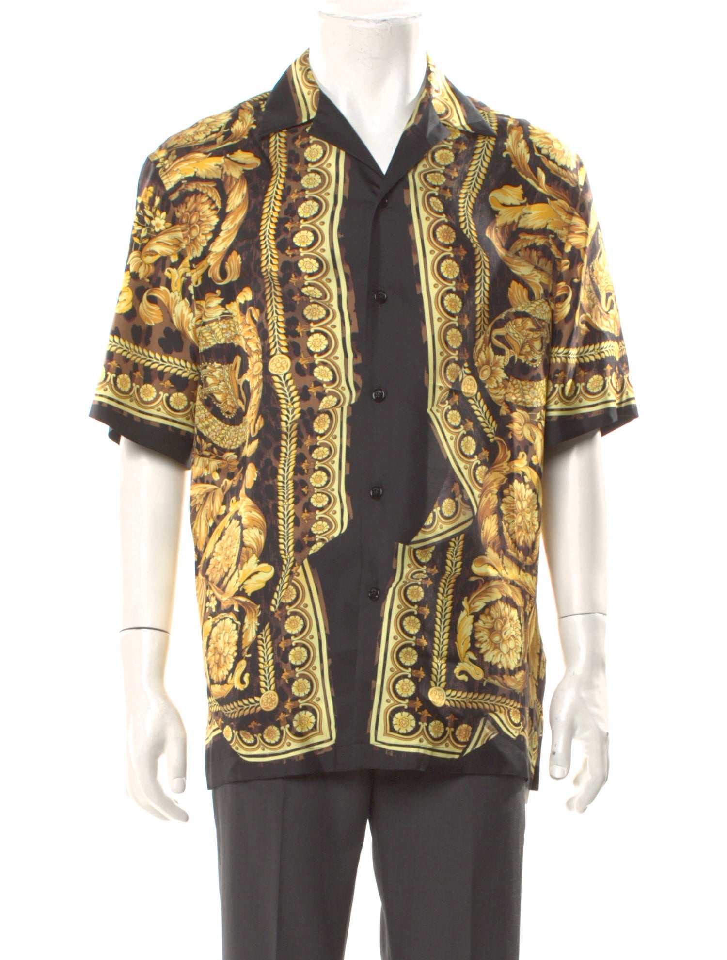 Versace Silk Printed Shirt w/ Tags