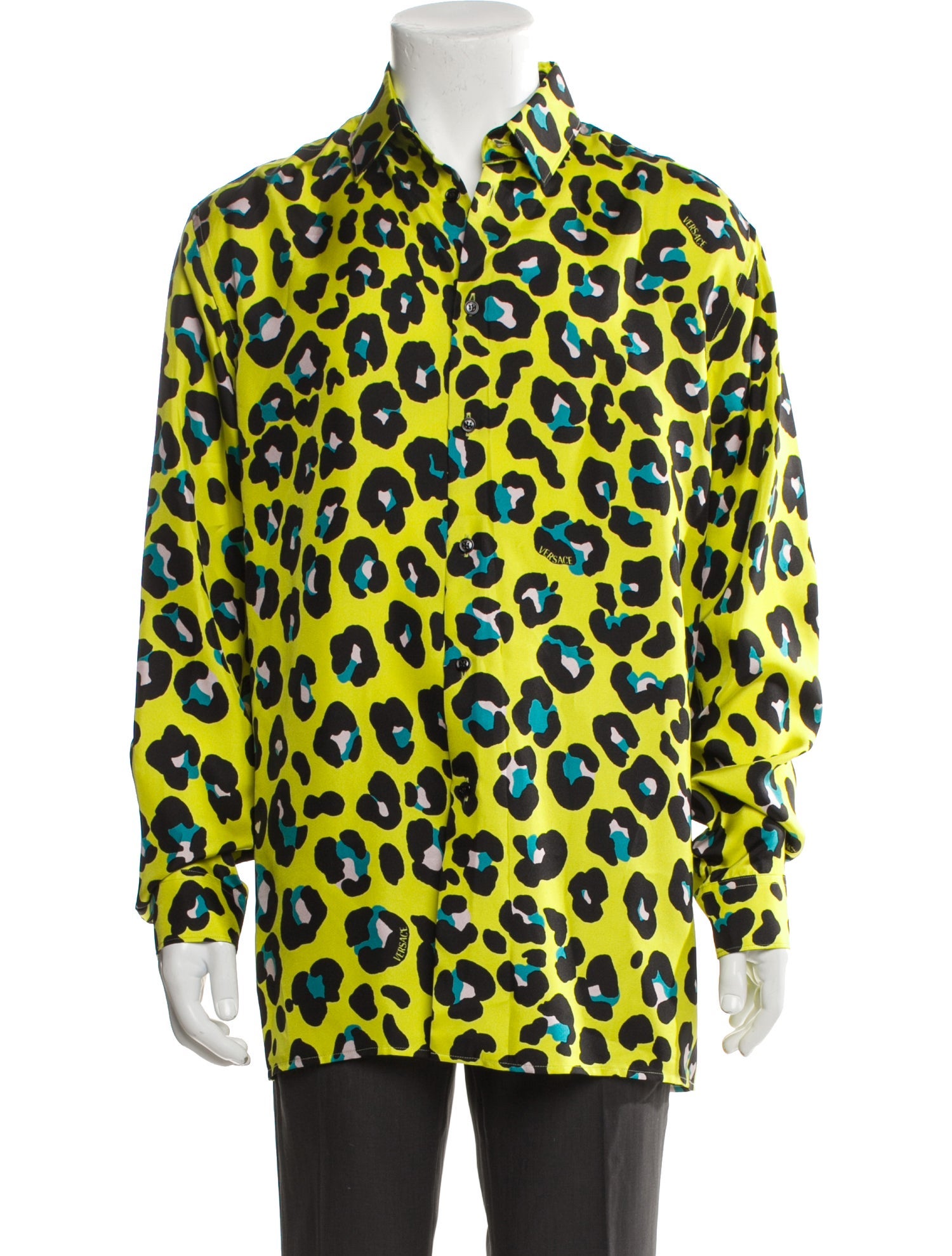 Versace Silk Animal Print Shirt w/ Tags