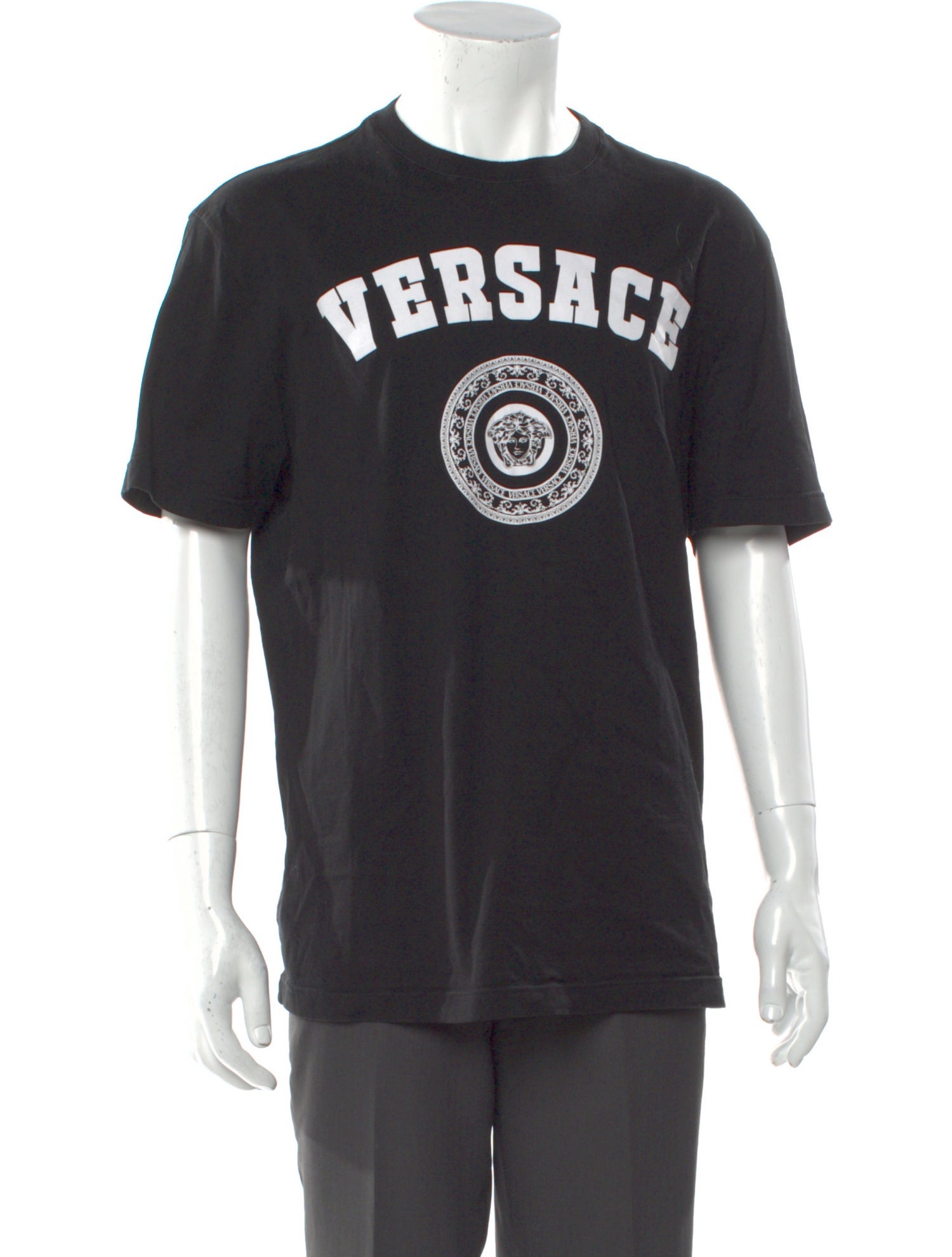 Versace Graphic Print Crew Neck T-Shirt