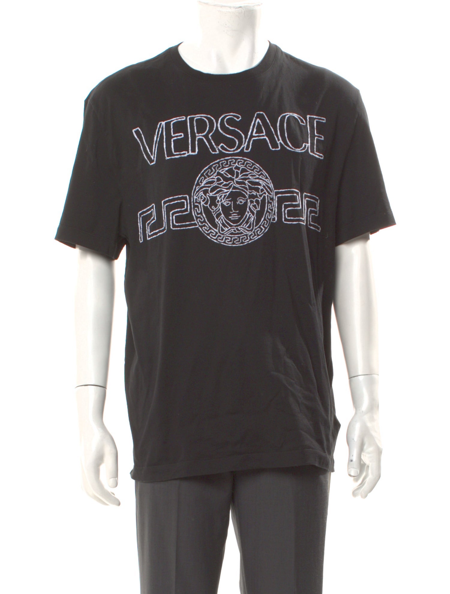 Versace Graphic Print Crew Neck T-Shirt