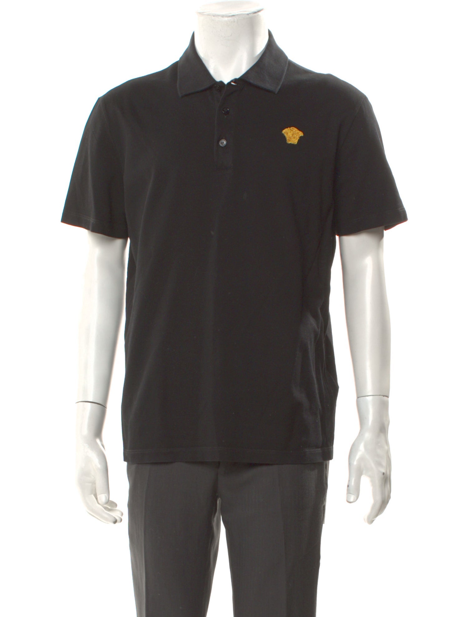 Versace Crew Neck Short Sleeve Polo Shirt