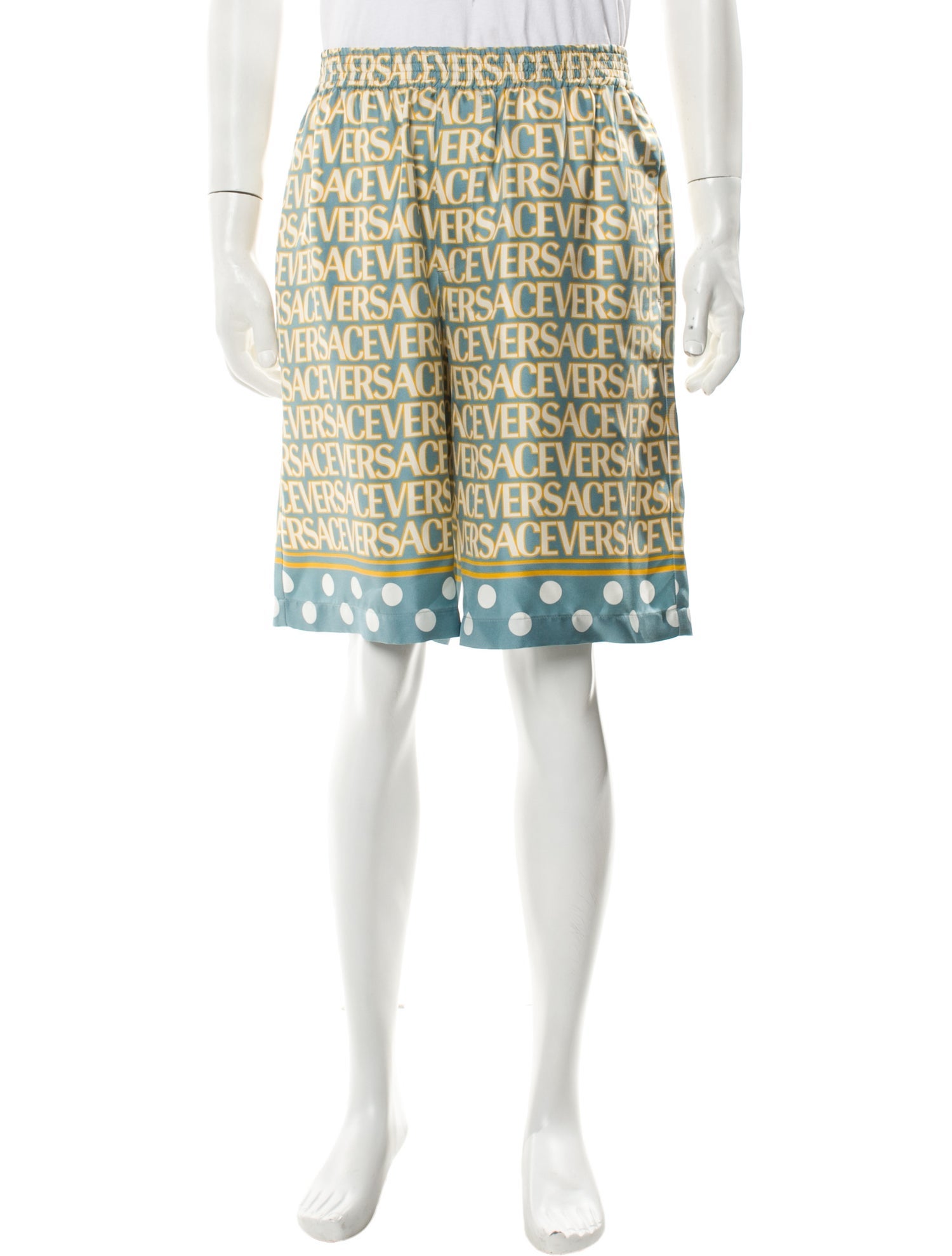 Versace Silk Jogger Shorts w/ Tags