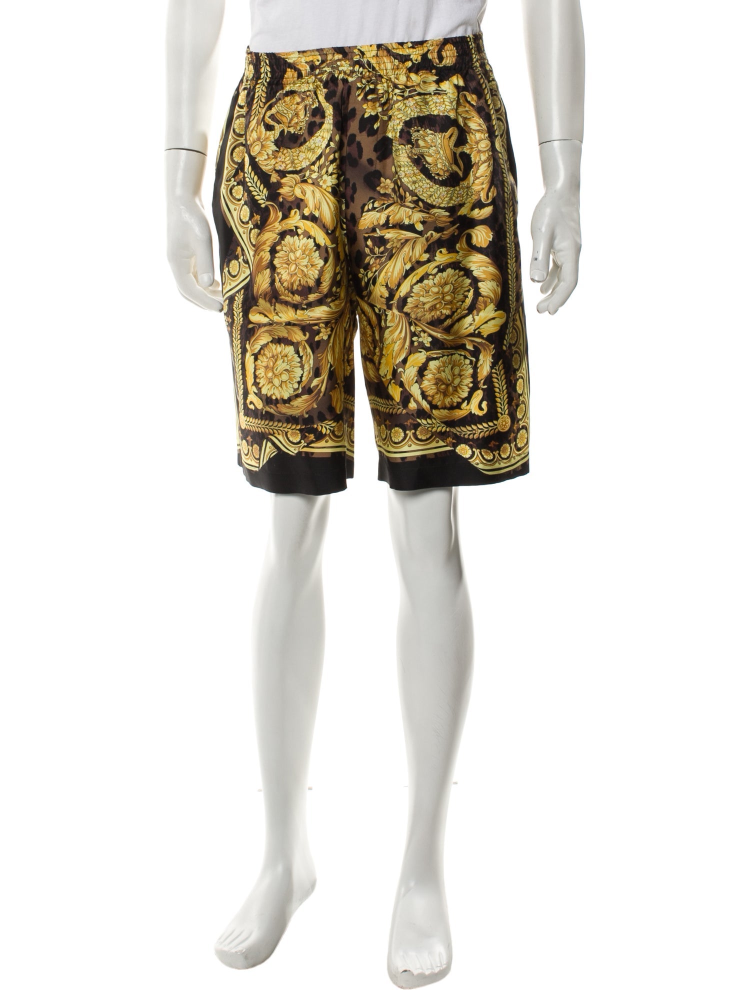 Versace Silk Jogger Shorts w/ Tags