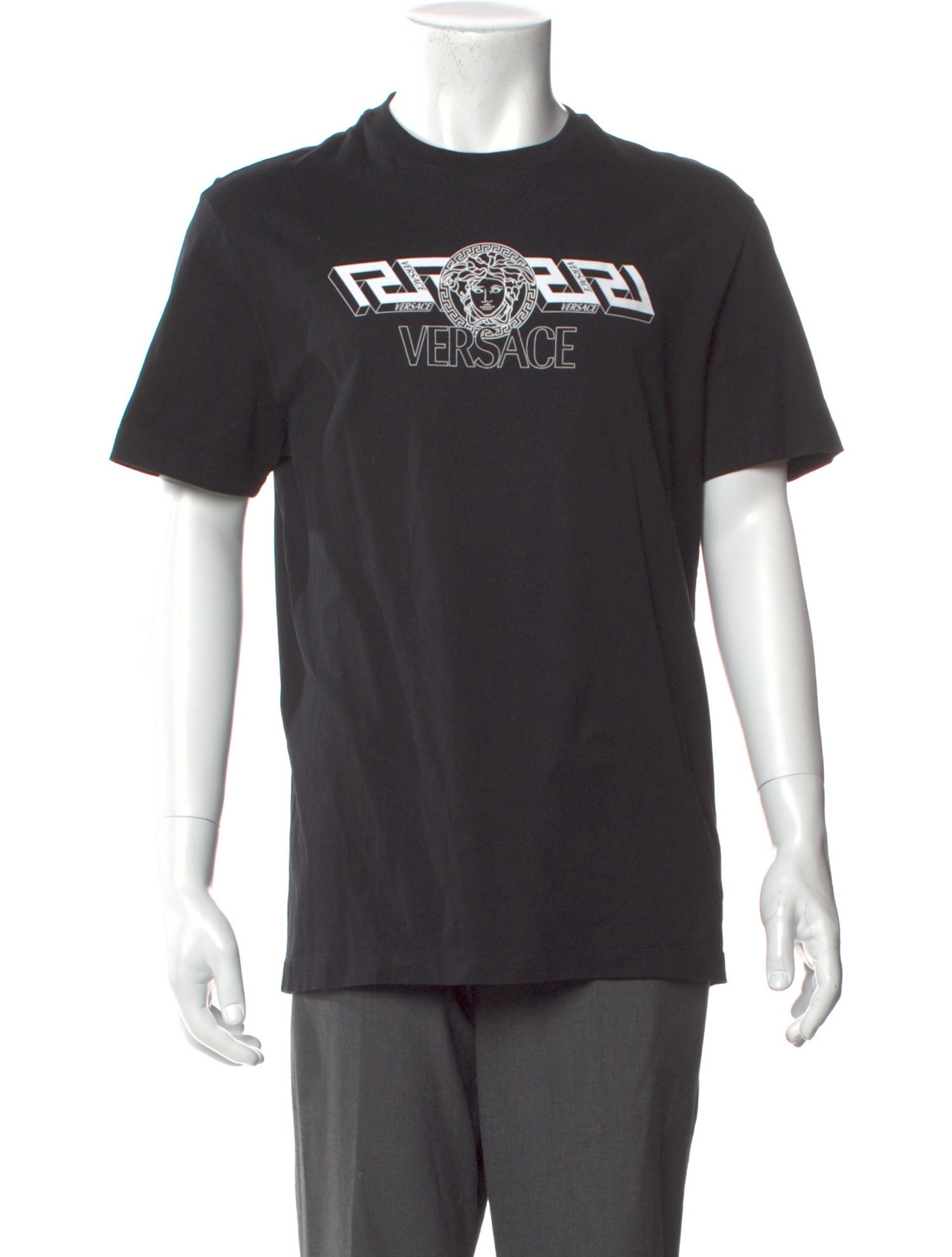 Versace Graphic Print Crew Neck T-Shirt