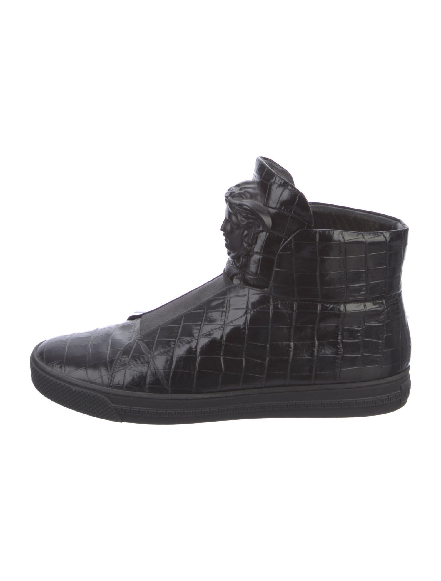Versace Medusa Insignia Leather Sneakers