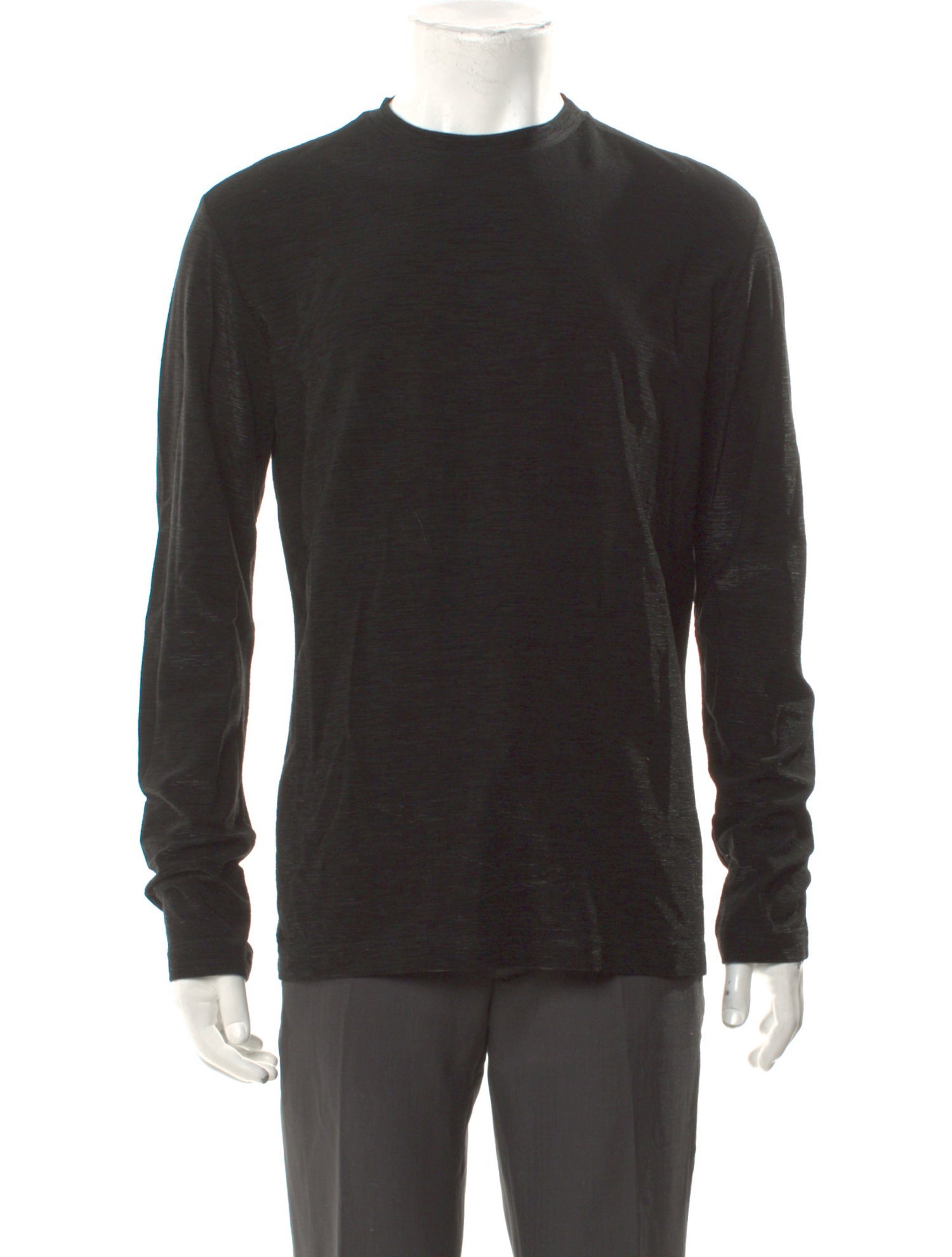 V2 Versace Classic Crew Neck Long Sleeve Henley