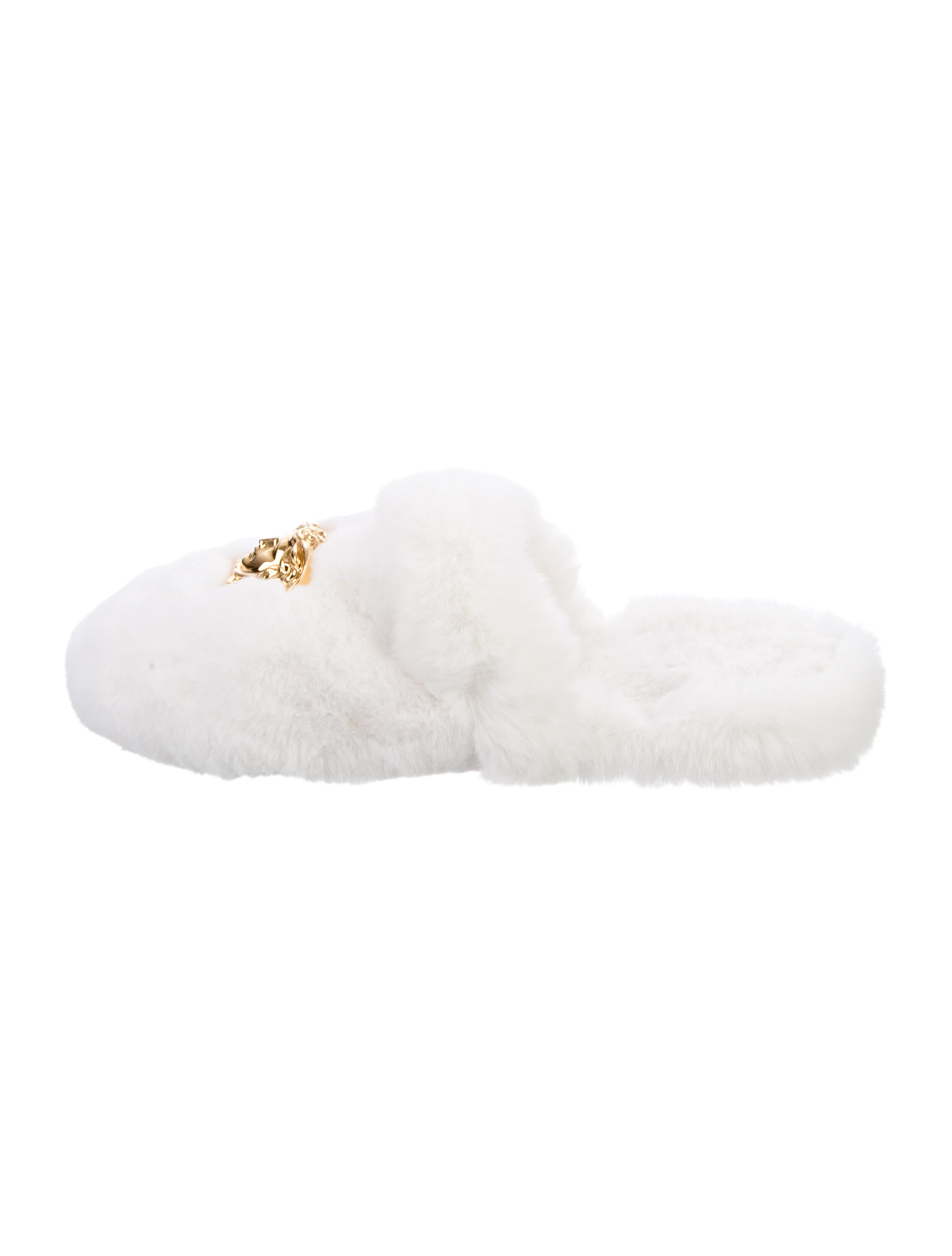 Versace Faux Fur Slides