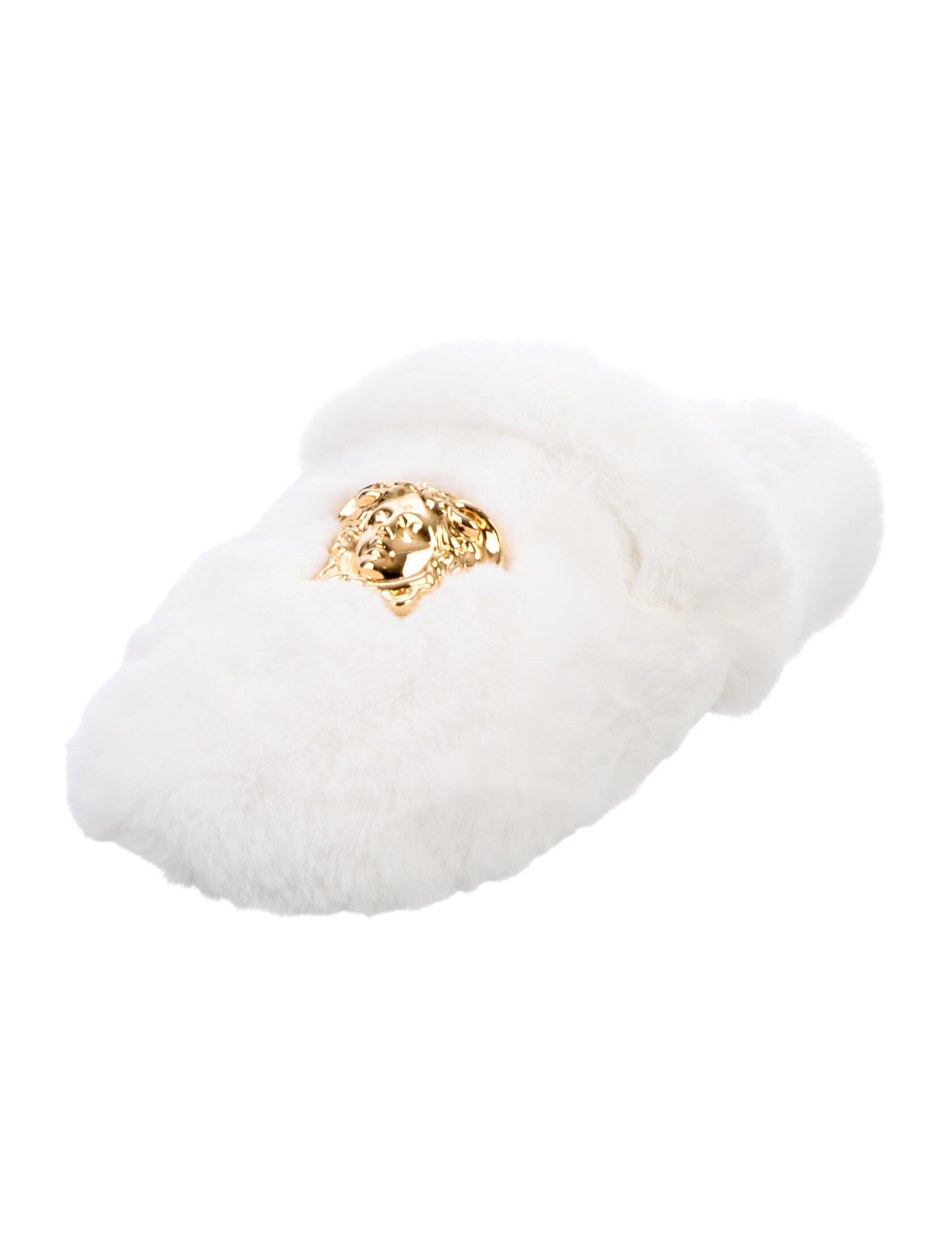 Versace Faux Fur Slides
