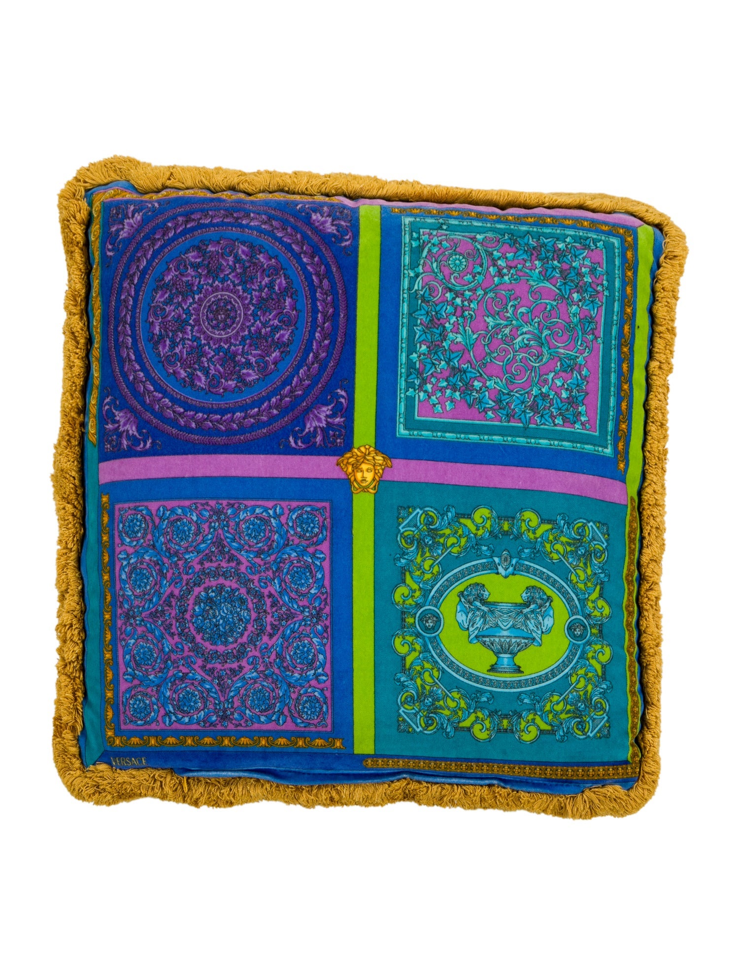 Versace Silk Throw Pillow