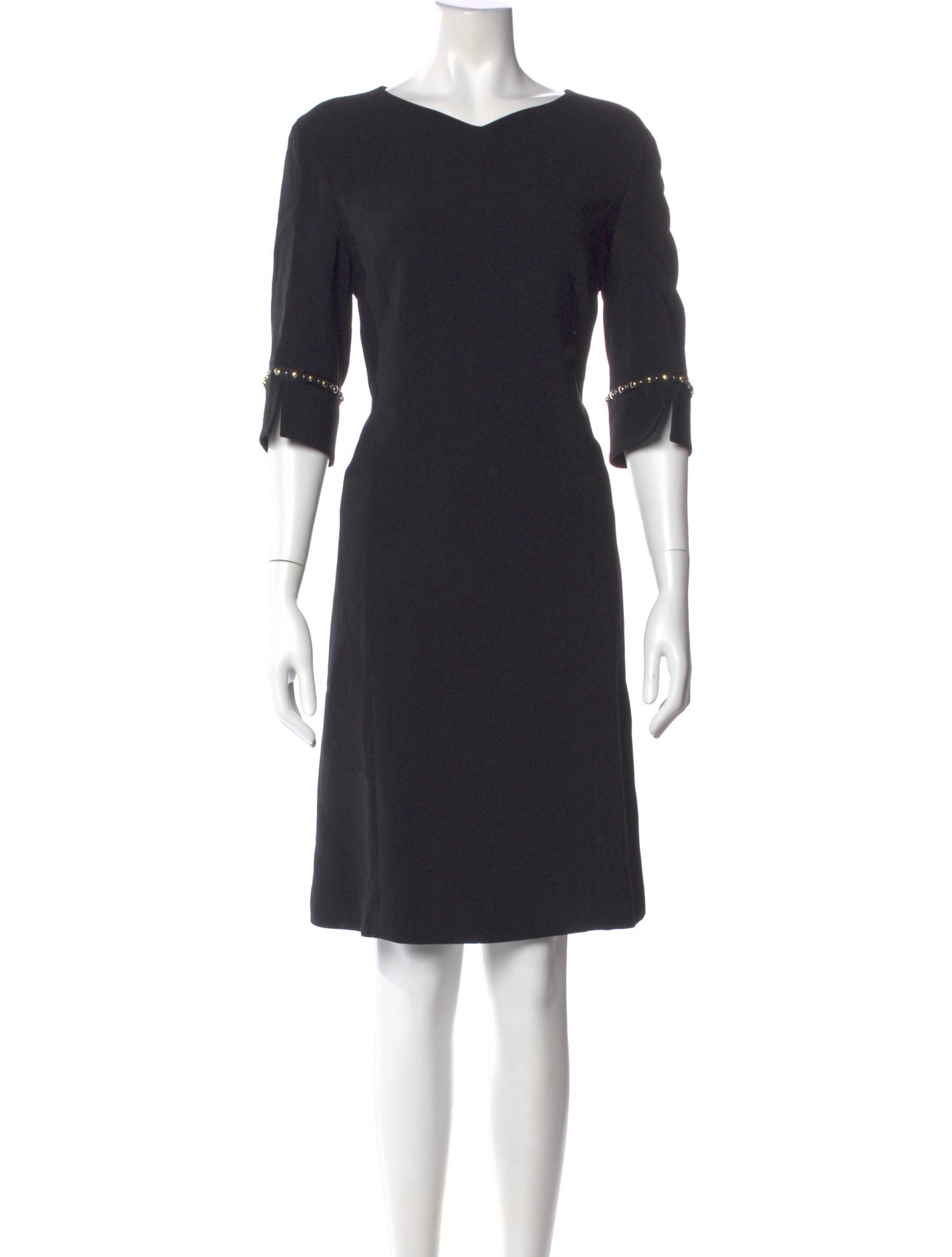 Versace Bateau Neckline Knee-Length Dress w/ Tags