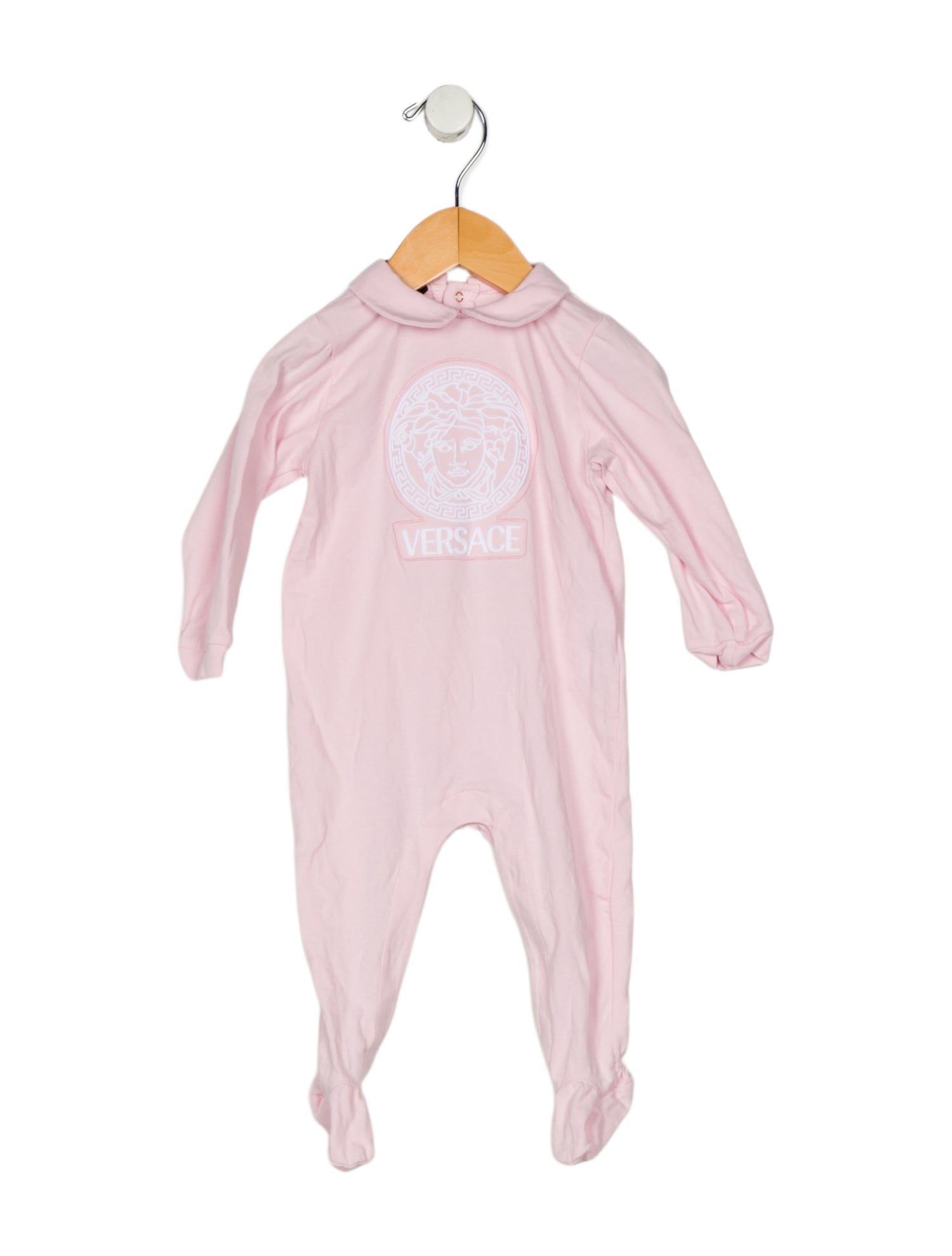 Versace Infant Girls Branded Snap Closure Onesie
