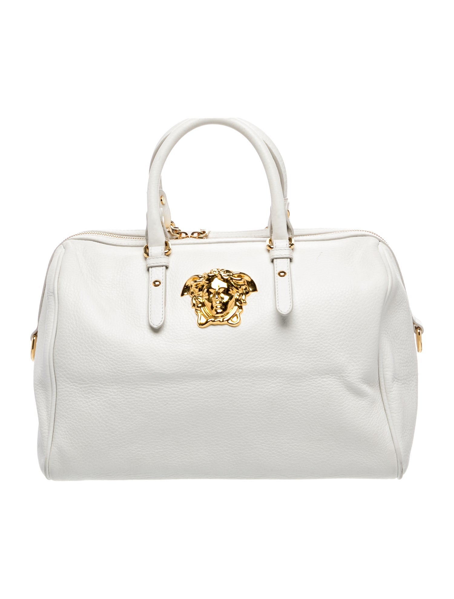 Versace Leather Top Handle Bag