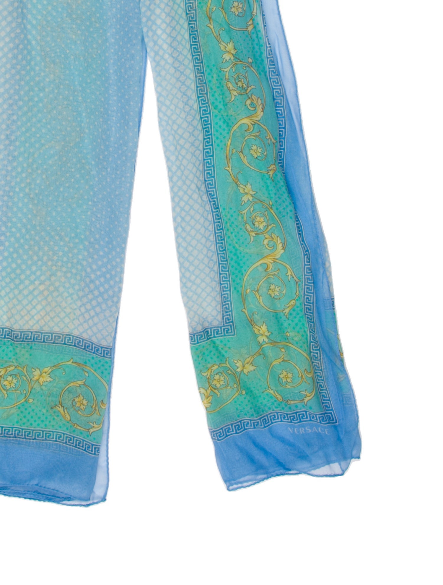 Versace Silk Paisley Print Scarf