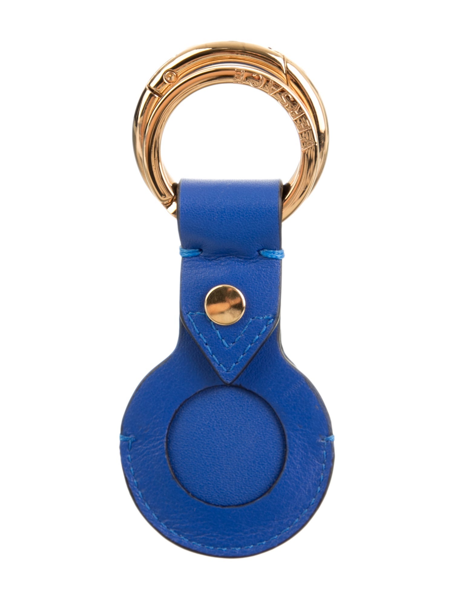 Versace Leather Medusa Insignia Keychain
